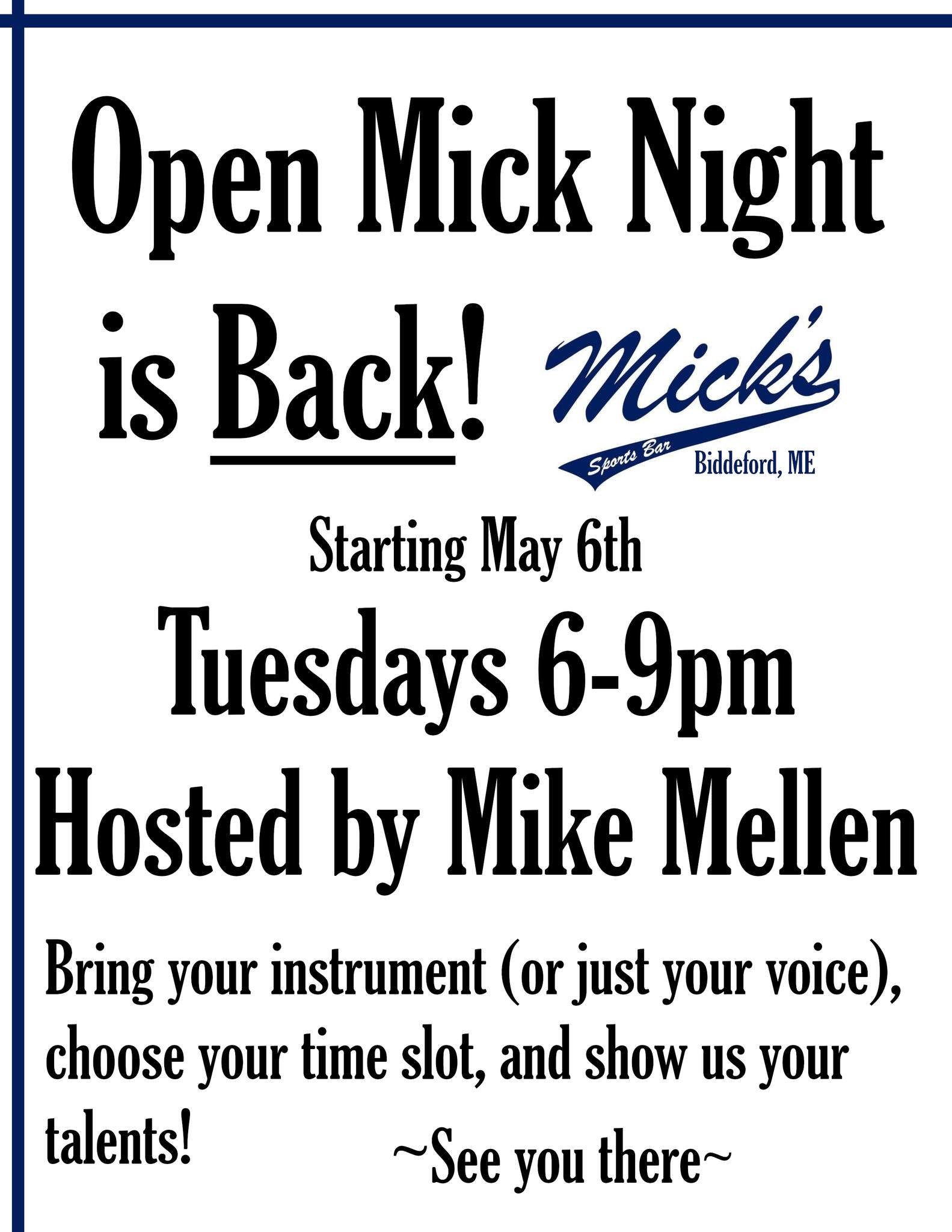 Open Mick Night