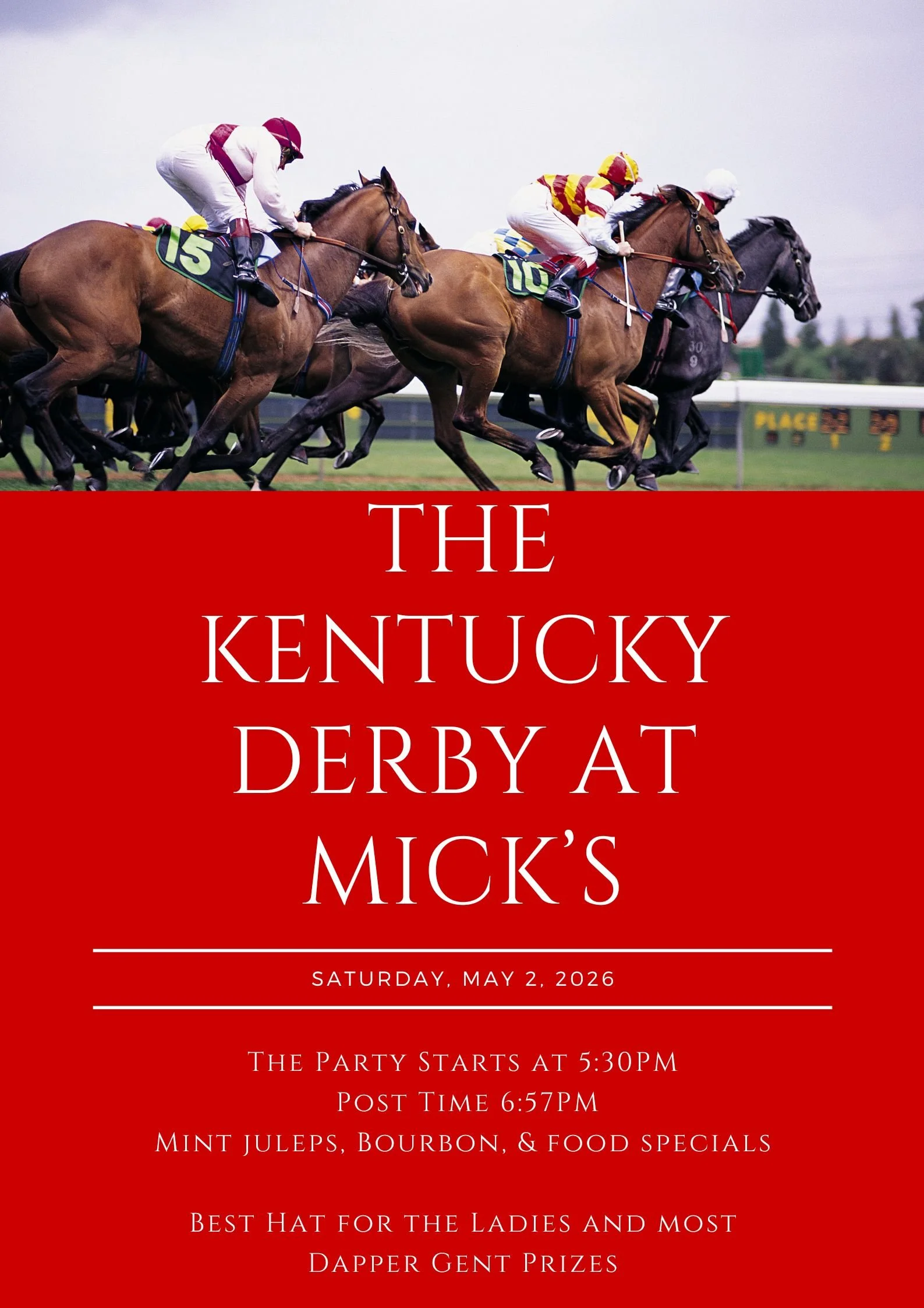 DERBY DAY PARTY