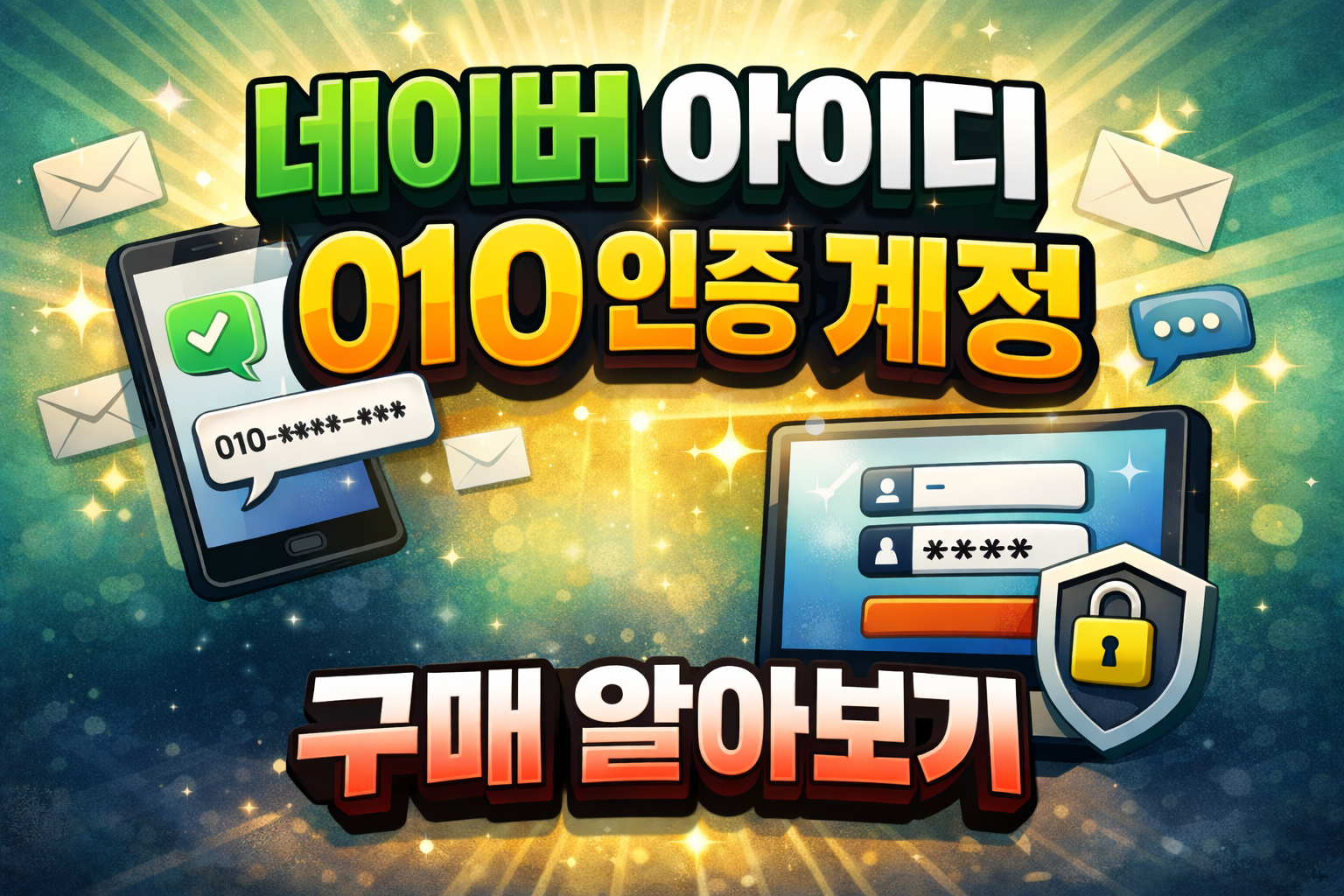 네이버 아이디 010 인증 계정 구매 알아보기