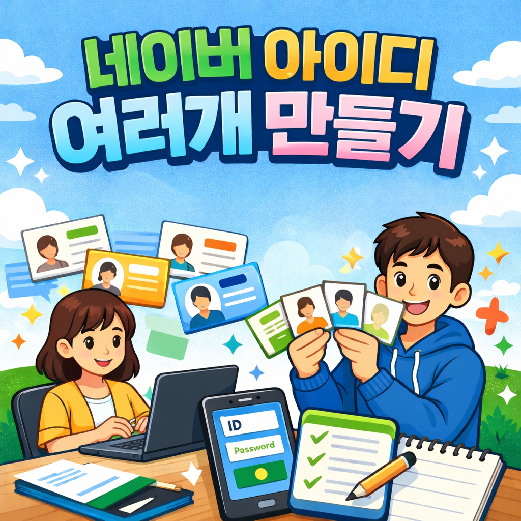 네이버 아이디 여러개 만들기 총정리