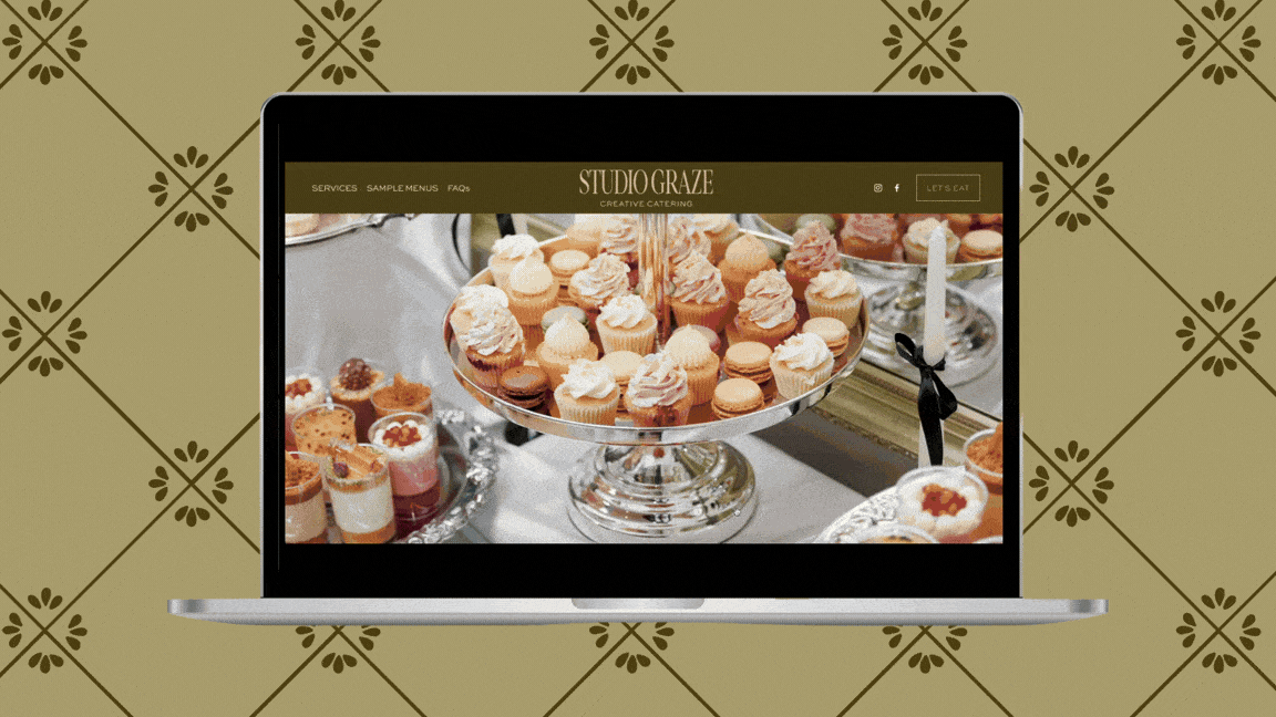 Studio Graze Website Scroll Through: Custom Squarespace Website Design by Milkshake Creative Agency