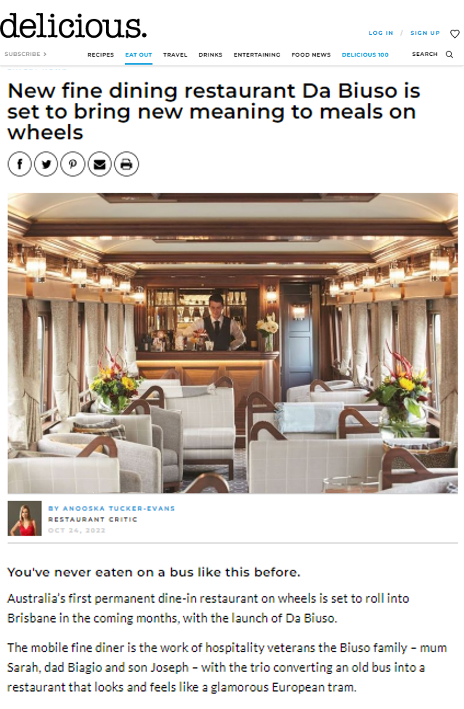 Delicious digital article on the Da Biuso pre-launch campaign.