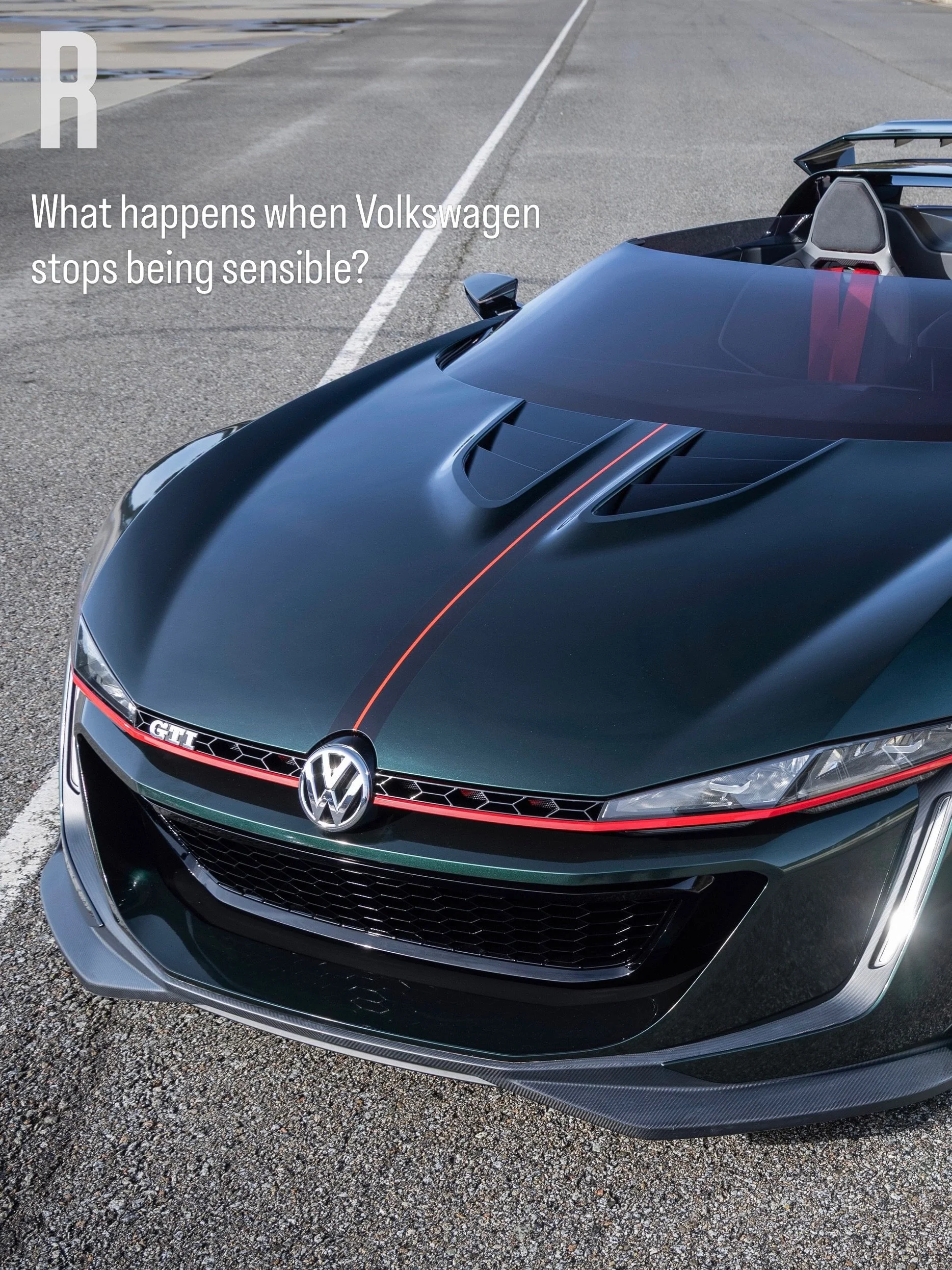 Back in 2014, Volkswagen created one of the wildest GTI concepts ever imagined: the Volkswagen Golf GTI Roadster.

Originally designed for Gran Turismo 6 before becoming a real-world concept, the roofless two-seater looked less like a Golf and more l