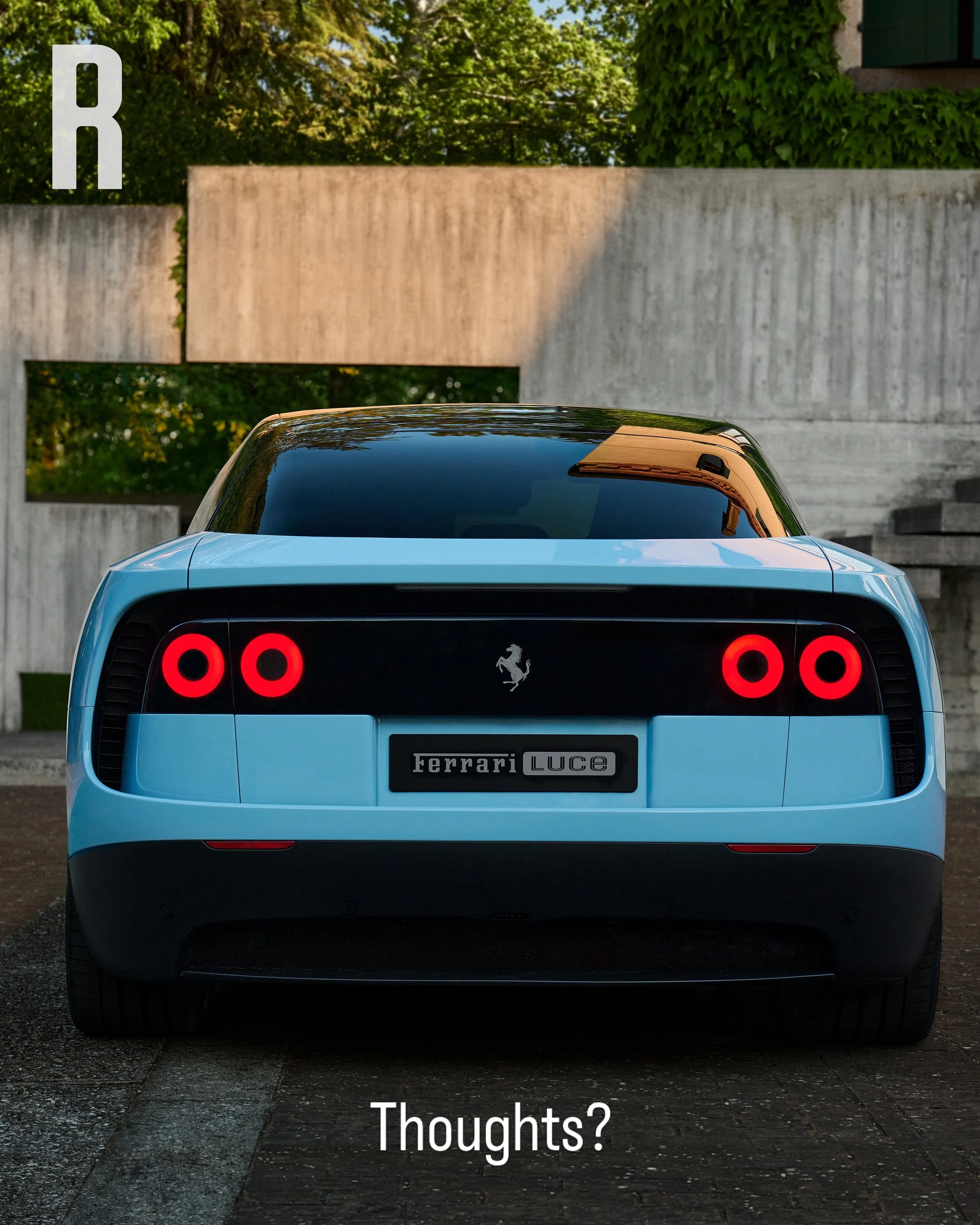 Meet the Ferrari Luce, Maranello&rsquo;s first fully electric production car. And perhaps the most controversial Ferrari ever.

At first glance, the Luce barely resembles a traditional Ferrari. The cabin sits unusually far forward, the body is longer