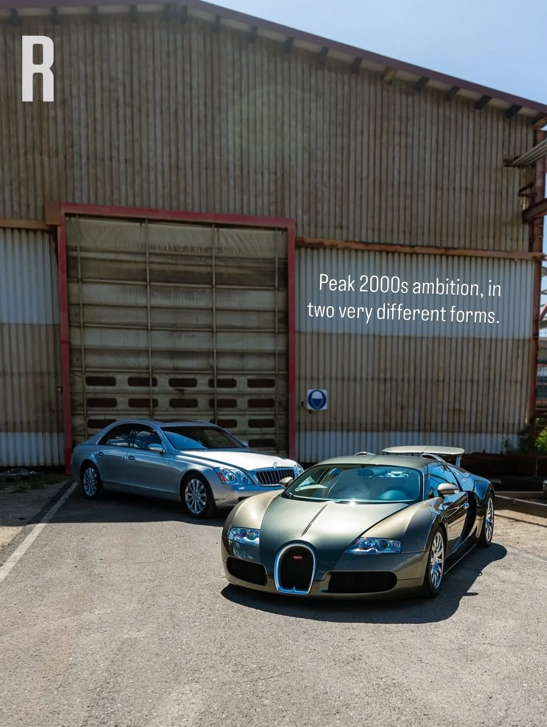 Veyron and 57S. Excess with real engineering behind it. @superstratosenterprise

◾️#DrivingWords #BugattiVeyron #Maybach57S #ModernClassics #CarCulture