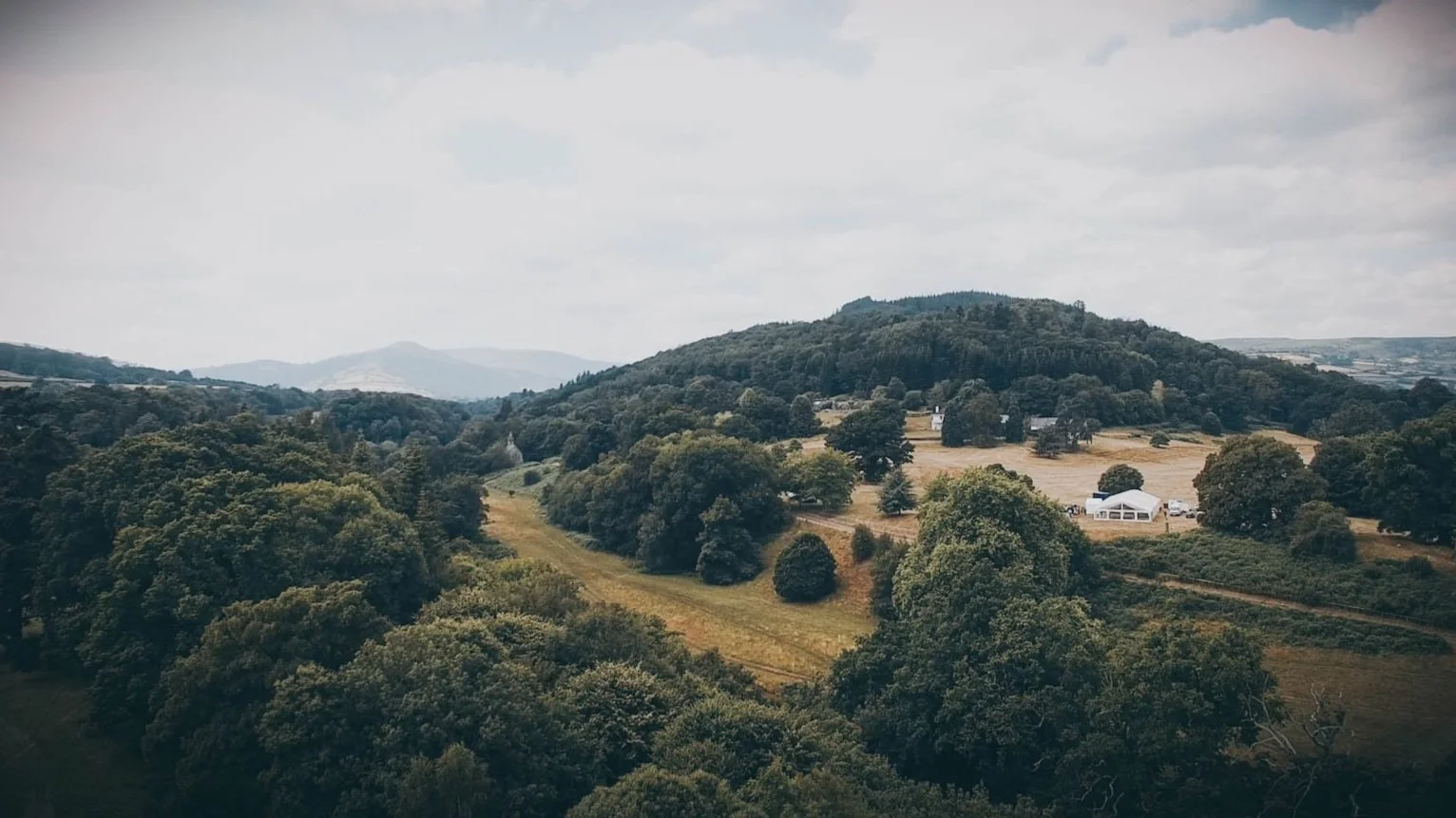Wedding marquee at glanusk estate