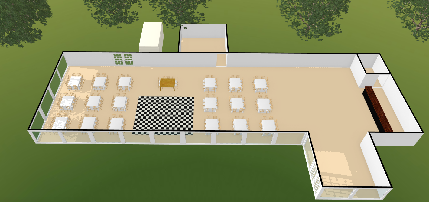 hereford wedding marquee layout
