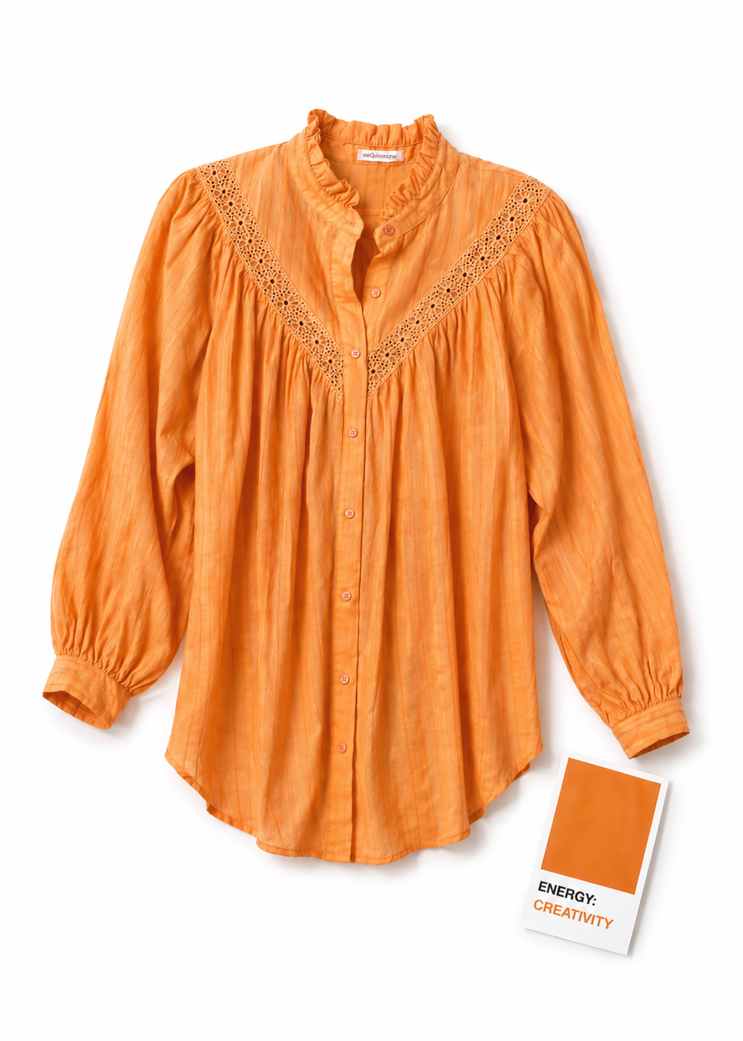 Ruffle Blouse - Peach