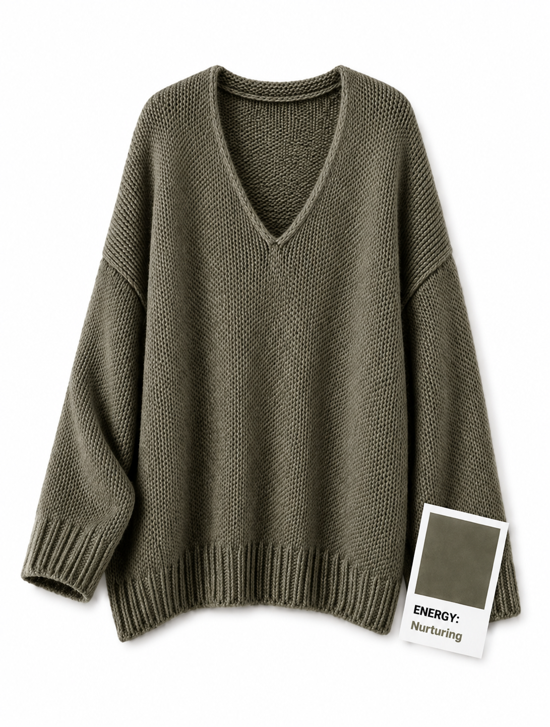 Ella Slouch Knit - Khaki