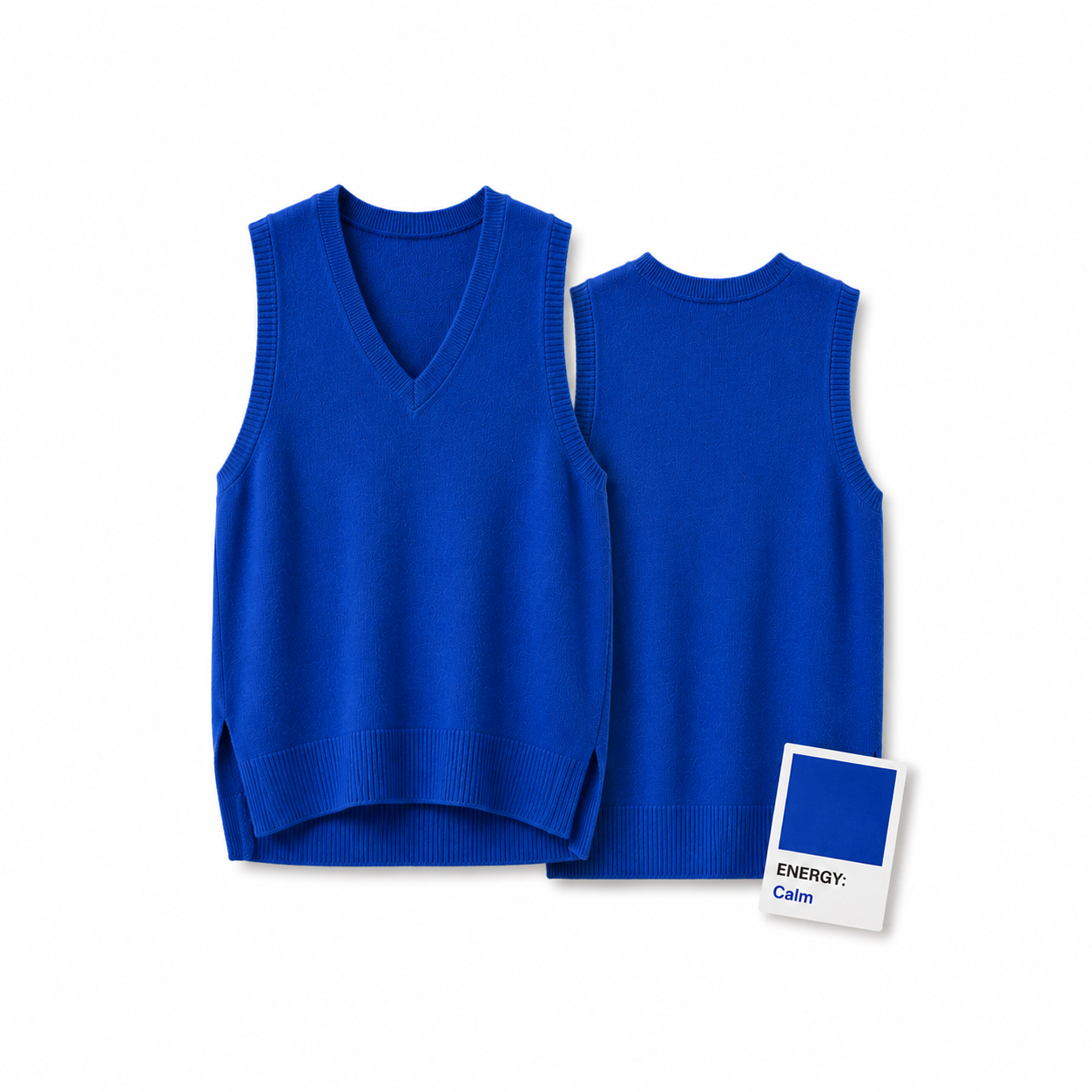 Verity V Neck Knit - Cobalt