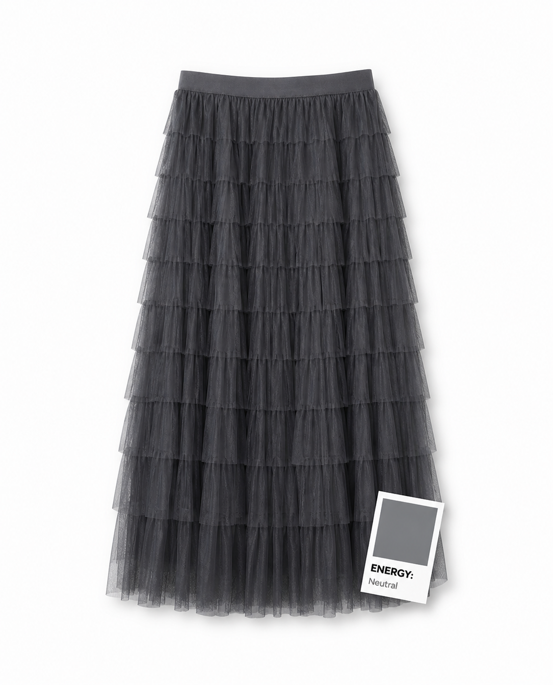 Olivia Tulle Skirt - Grey