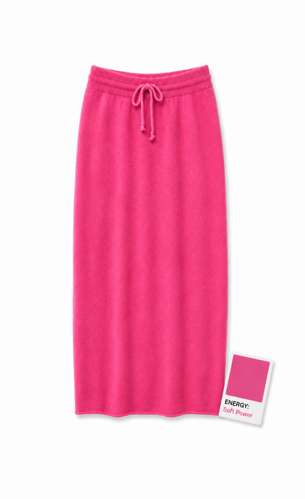 Erica Knitted Pencil Skirt - Pink