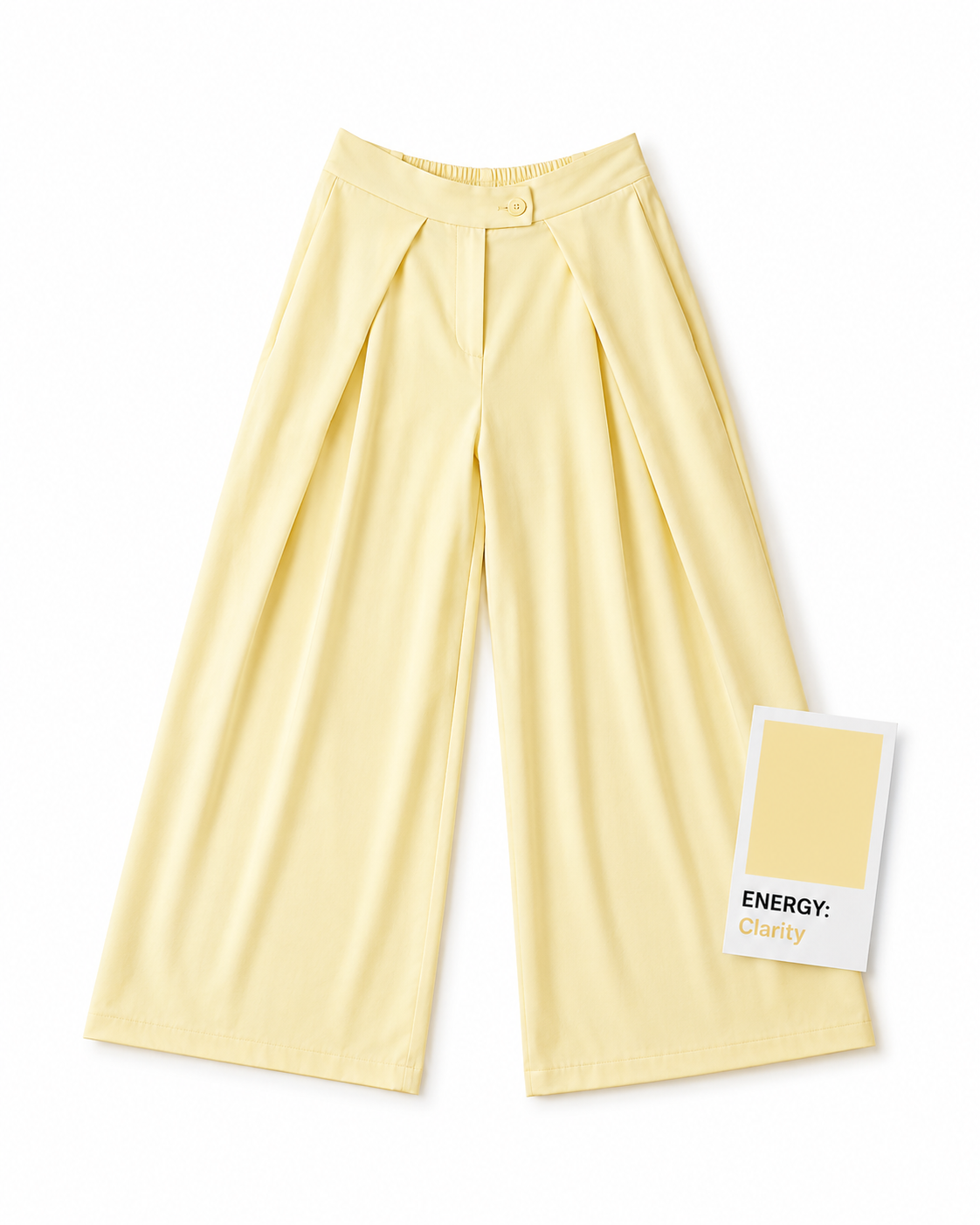 Skylar Wide Leg Trousers - Lemon