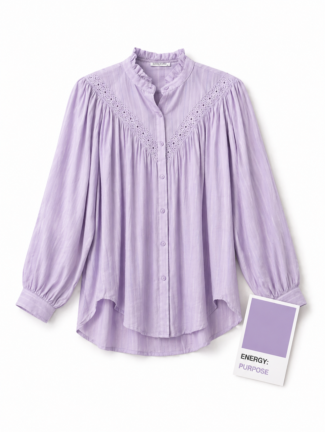 Ruffle Blouse - Lilac