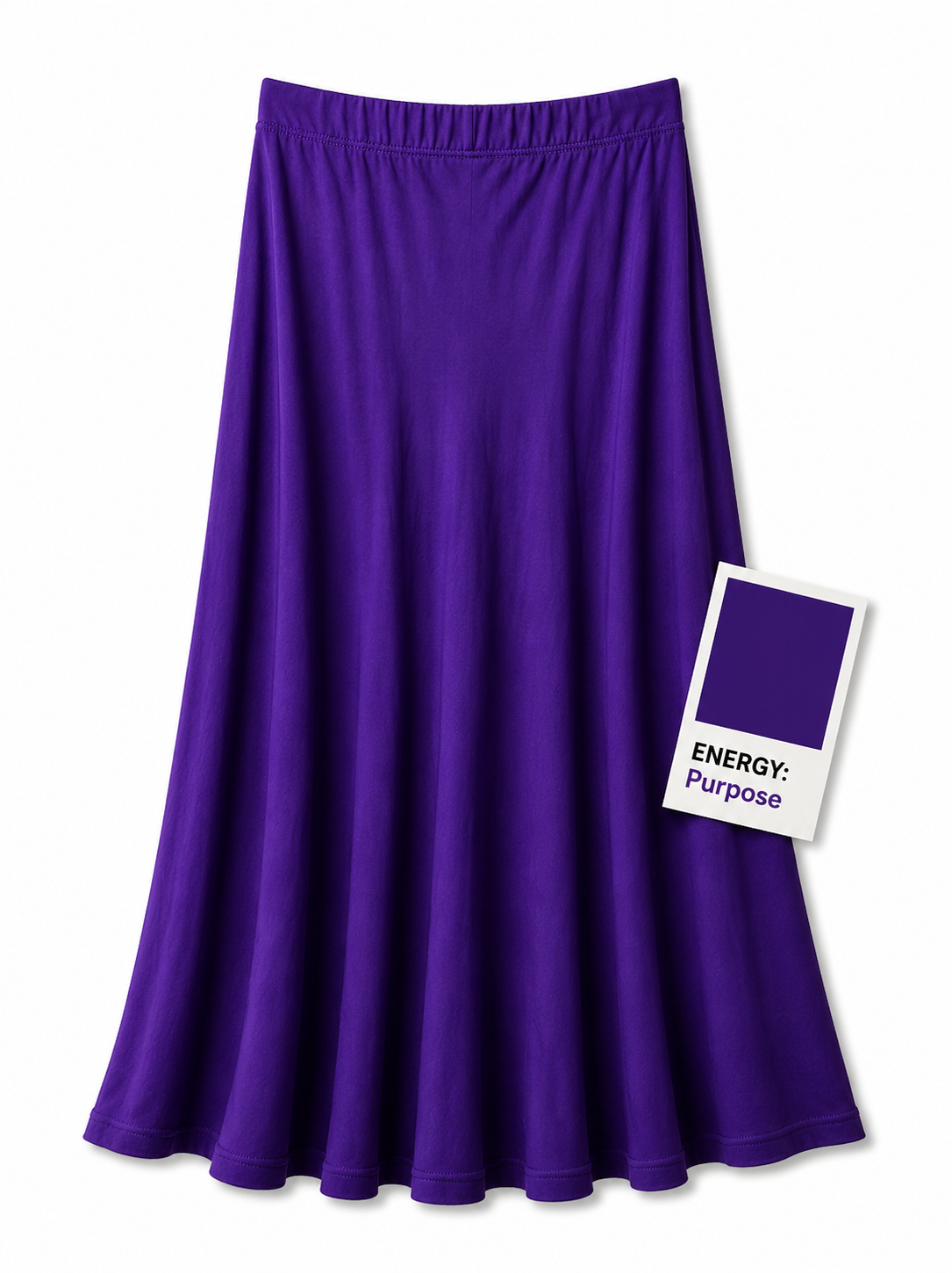 Silky Slip Skirt - Deep Purple