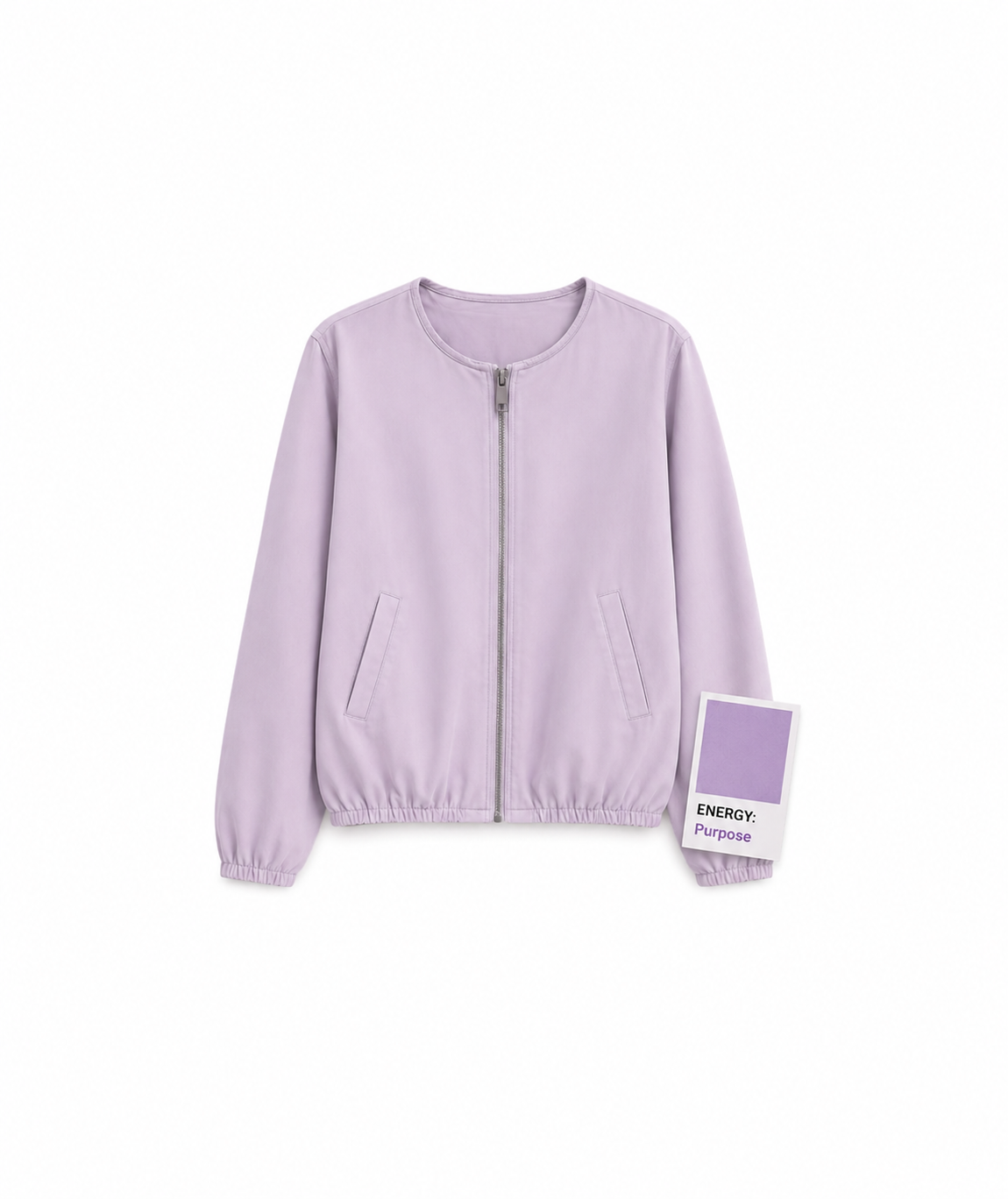 Serenity Leather Look Jacket - Lilac