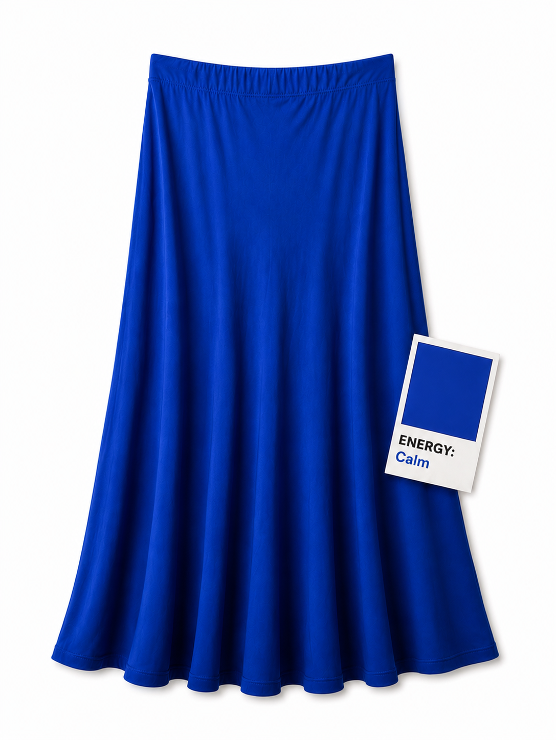 Silky Slip Skirt - Cobalt