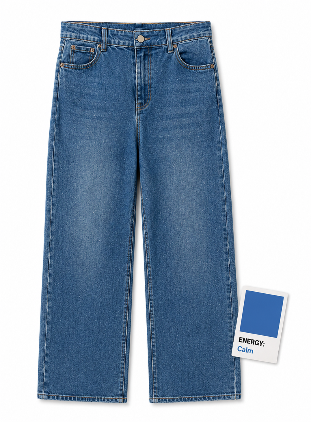 Rose Wide Leg MidWash Jeans