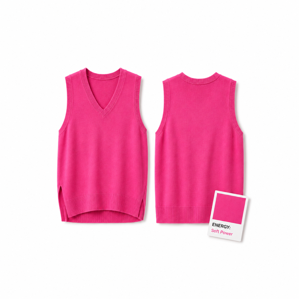 Verity V Neck Knit - Bubblegum Pink