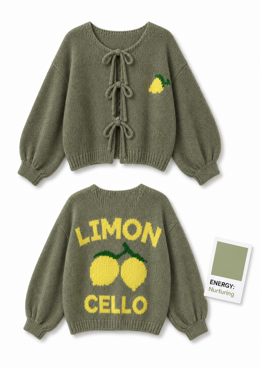 Limoncello Cardigan - Khaki