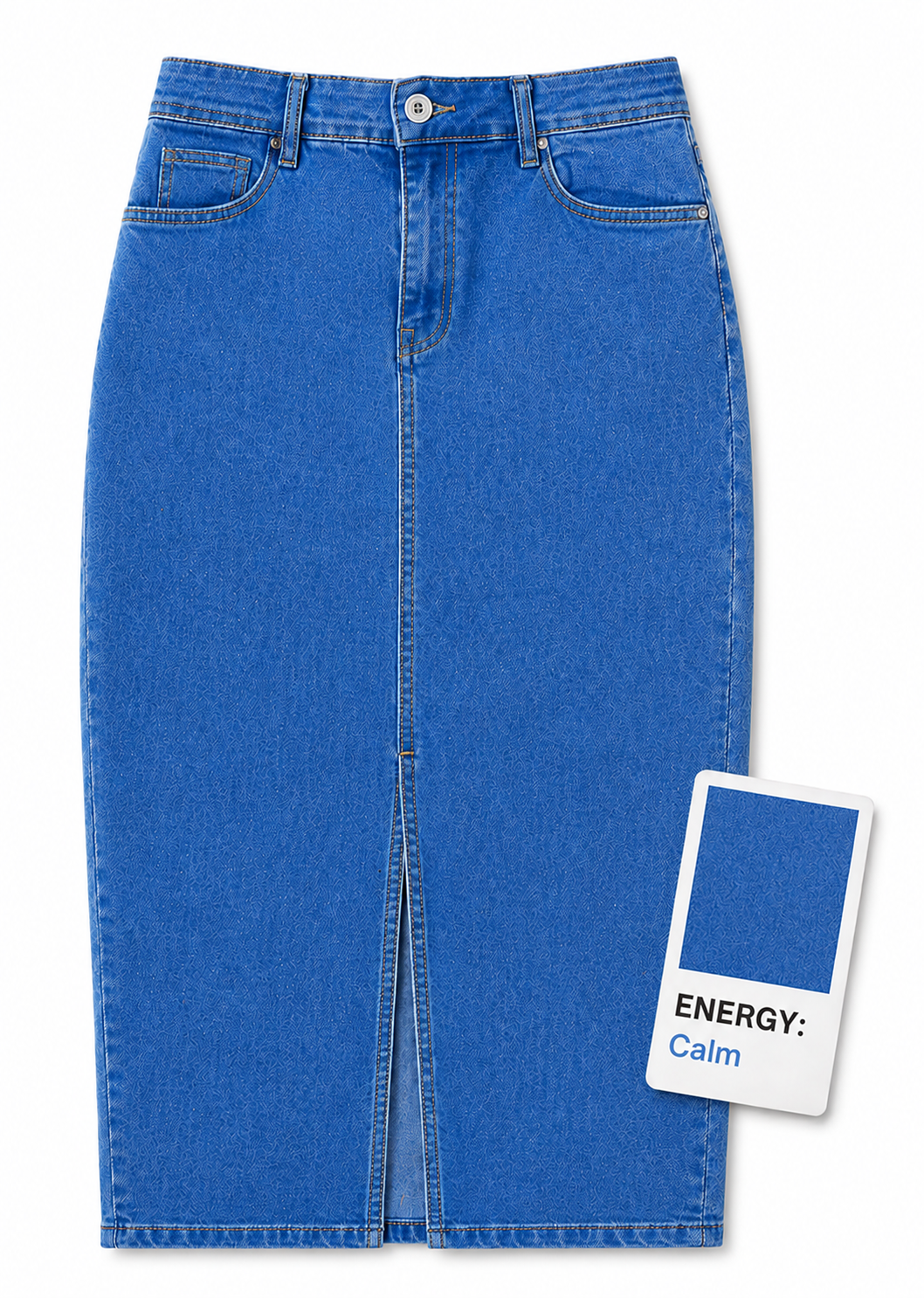 Denim LightWash Maxi Skirt