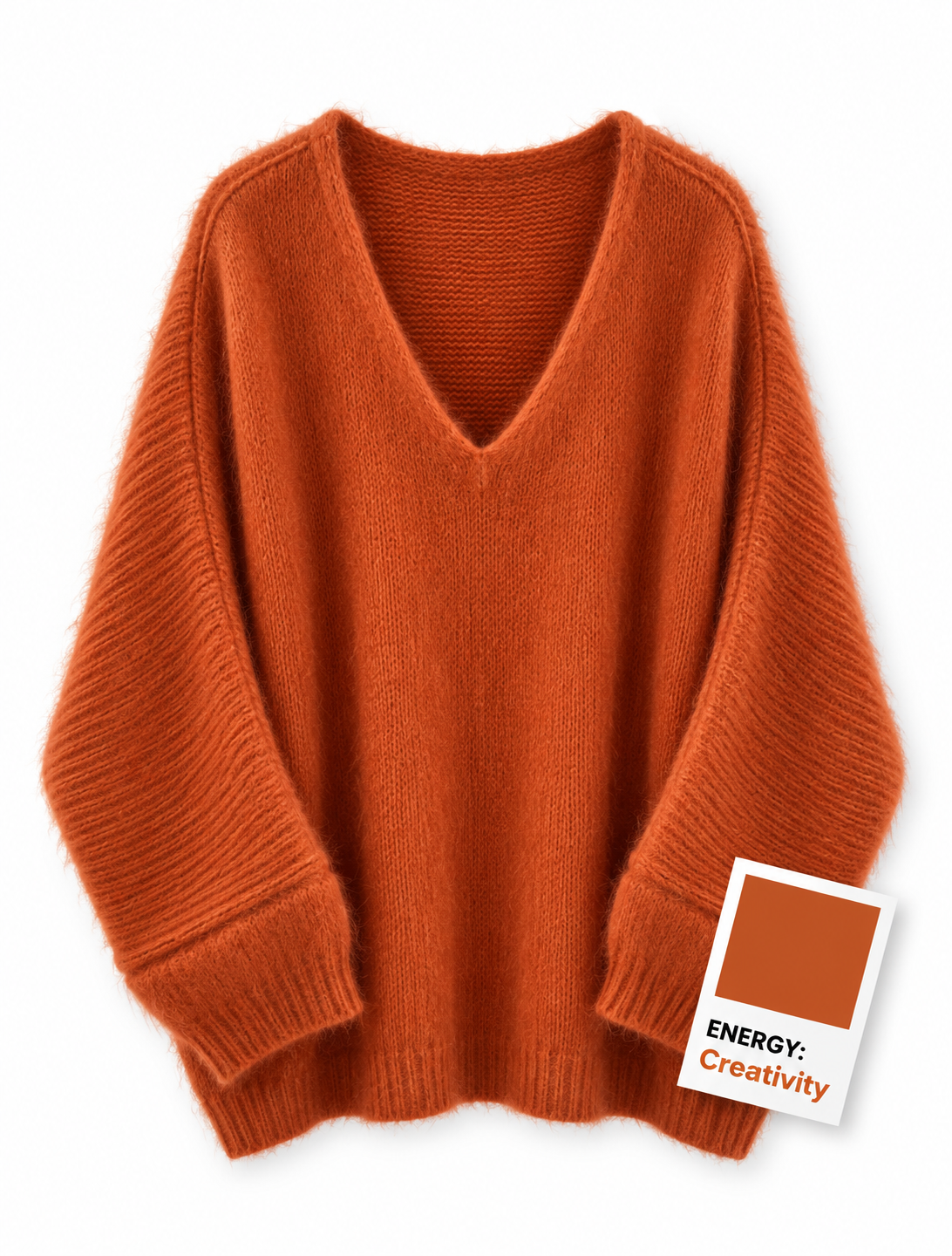 Ella Slouch Knit - Orange