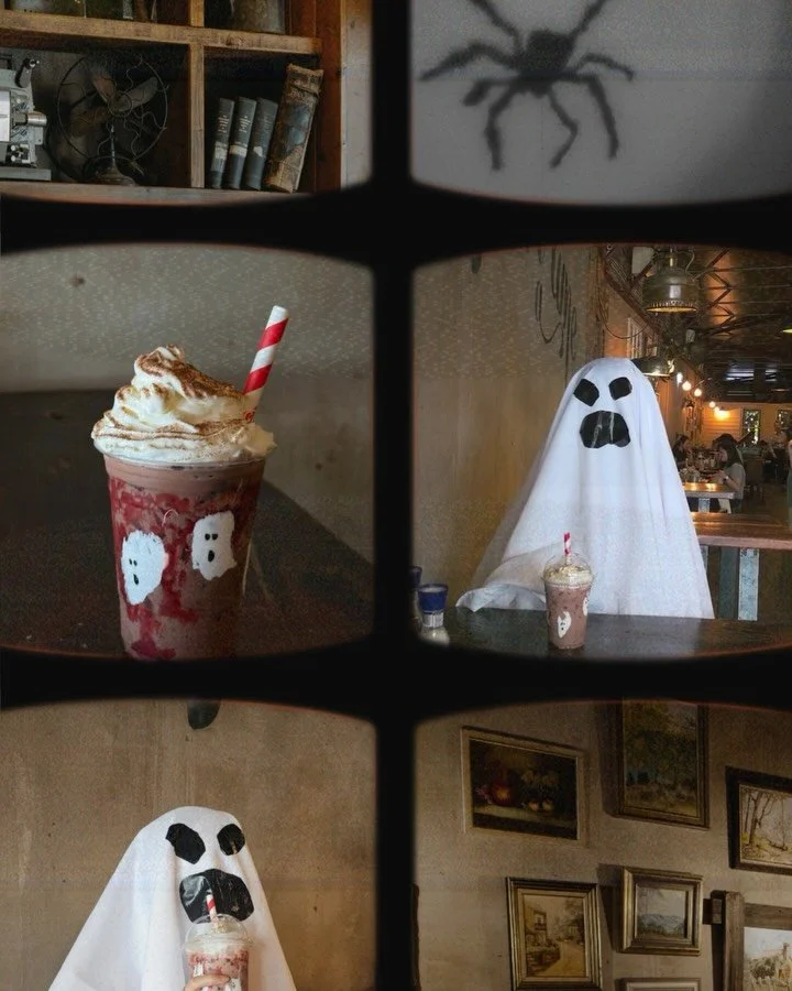 Busted!
Our ghost couldn&rsquo;t resist the Peek A Boo Shake 👀🎃
Proof that even ghosts love dessert 👻
Strawberry + chocolate = a hauntingly good combo 🍓🍫
Too sweet to haunt&hellip; and too good not to try 💀✨

#OnceUponATimeCafe #PeekABooShake #