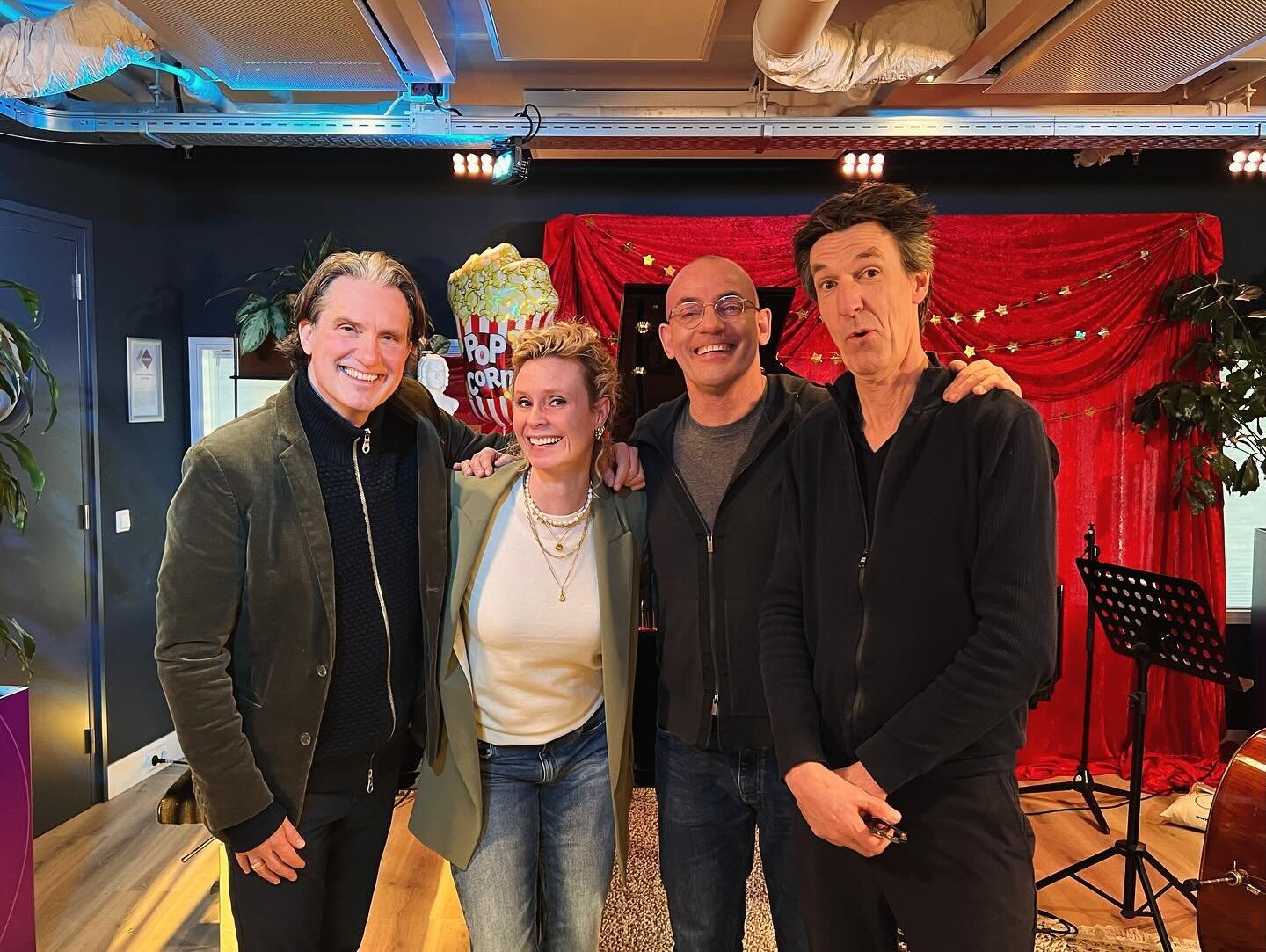 Today we gave a short on air live #performance and #radiointerview with the inspiring #MaartjeStokkers for the #Npo #classical music station in The Netherlands. It was great to perform for live radio! #europeanjazztrio #jazztrio #jazz #ntr #npoklassi