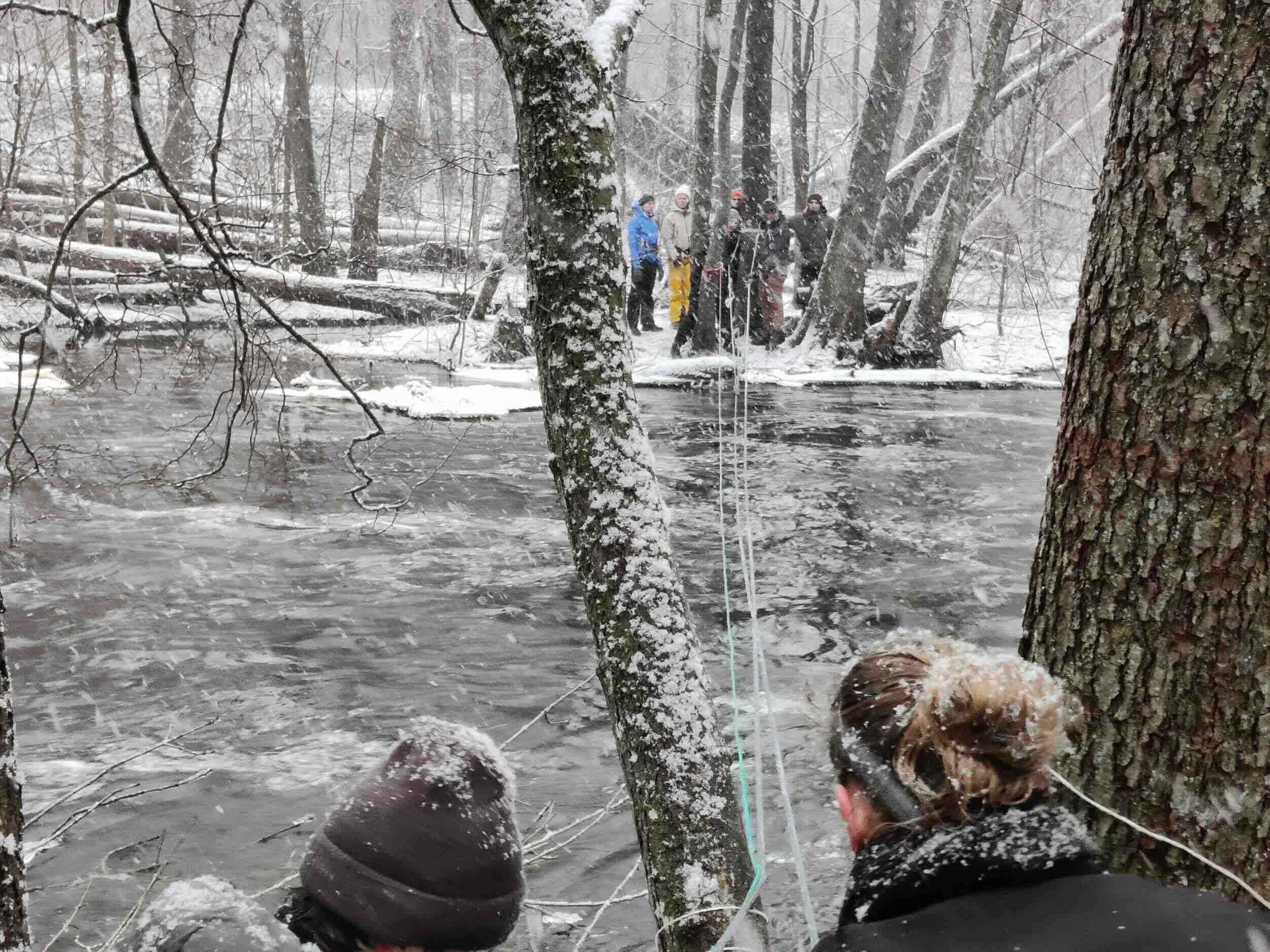 Outdoor trip in the wintertime