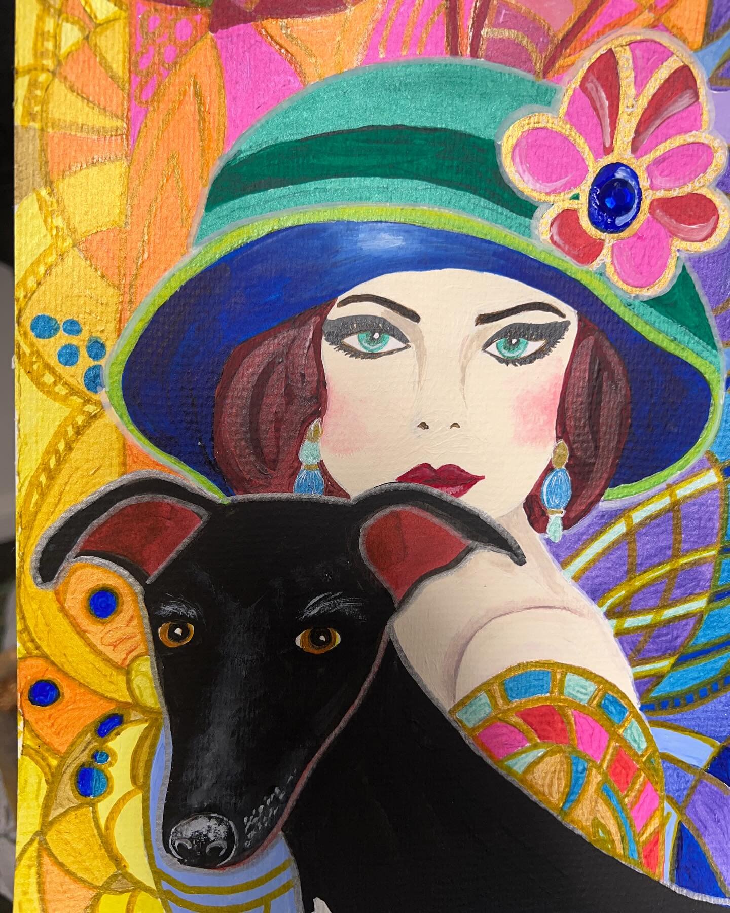 I&rsquo;m so pleased with how everyone art deco piece has turned out. We have a theme, an assignment and structure. 

We have fun doing it and having a go at everything together. Tuesday afternoons group is full, but there are a couple of spaces avai
