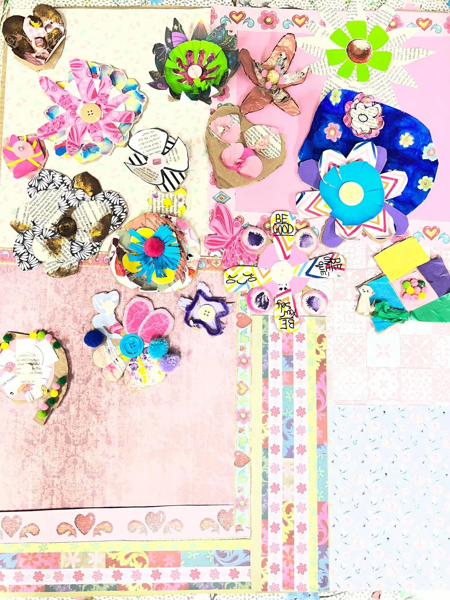 Little dragonflies and dragons are working on a piece for the newlands school in Waterlooville