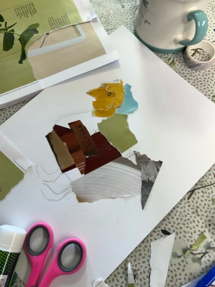 Tuesdays are always full of laughter, support for one another, love and creativity. Working on collage this week after a week of deconstruction. Next week we will be finishing these off and working on mixed media 

Always lots to learn and it&rsquo;s