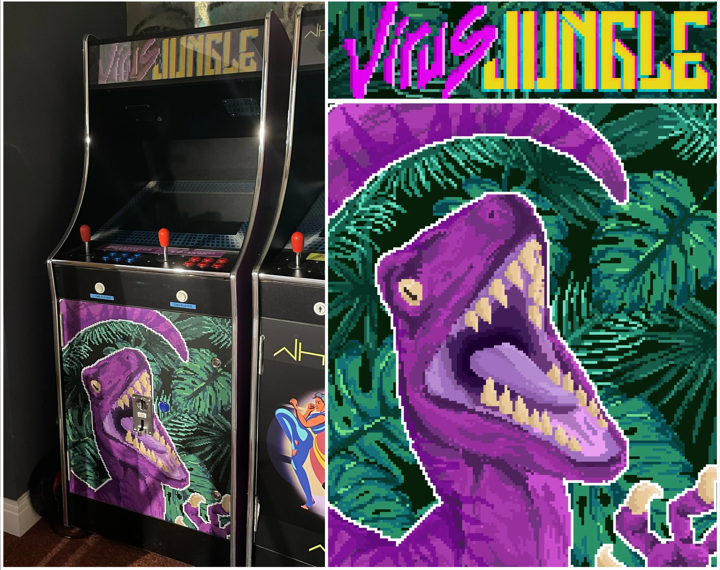 Pixel artwork created for an arcade game on Channel 4’s ‘Hollyoaks’