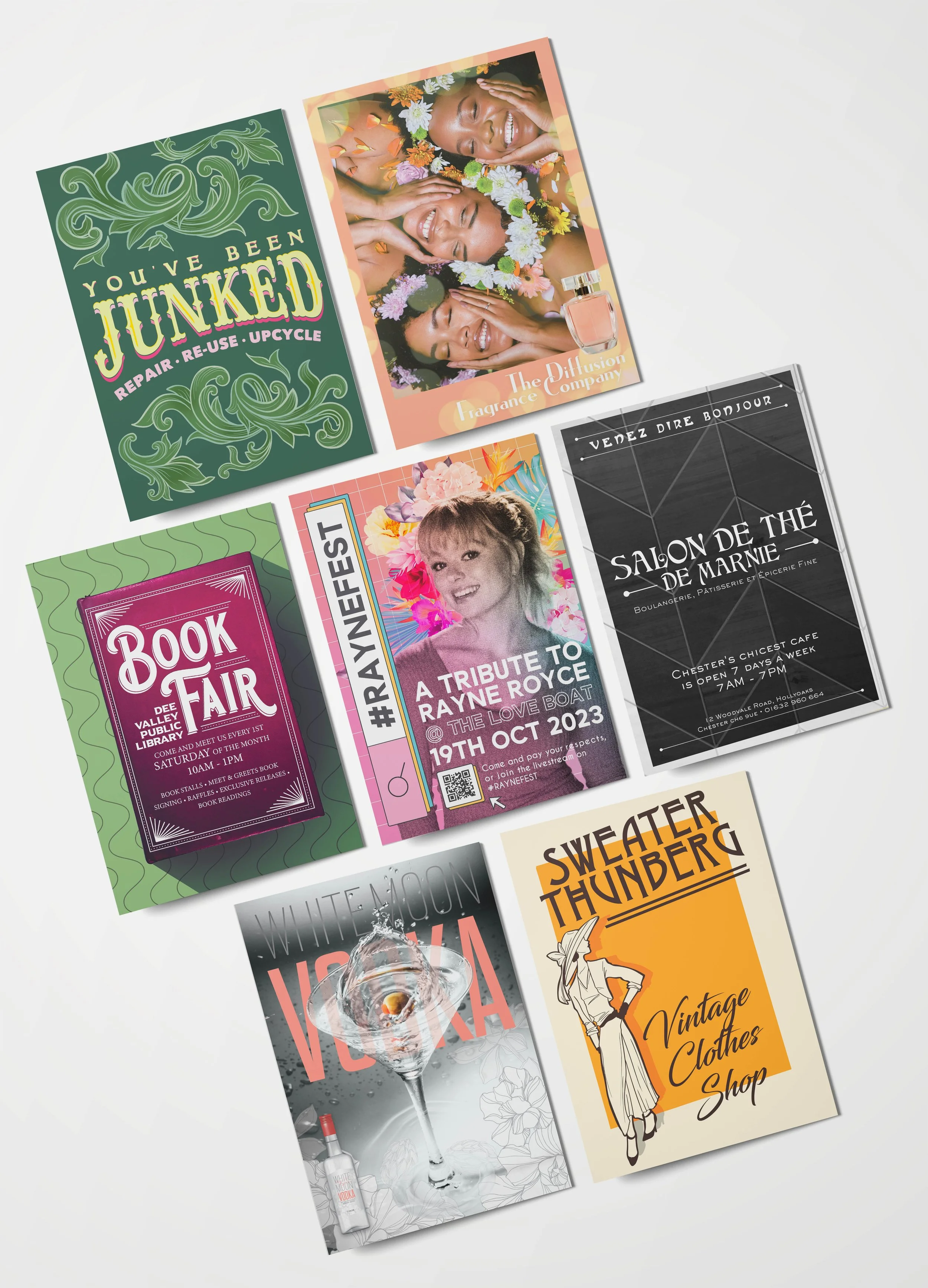 Various flyers and posters created for Channel 4’s ‘Hollyoaks’
