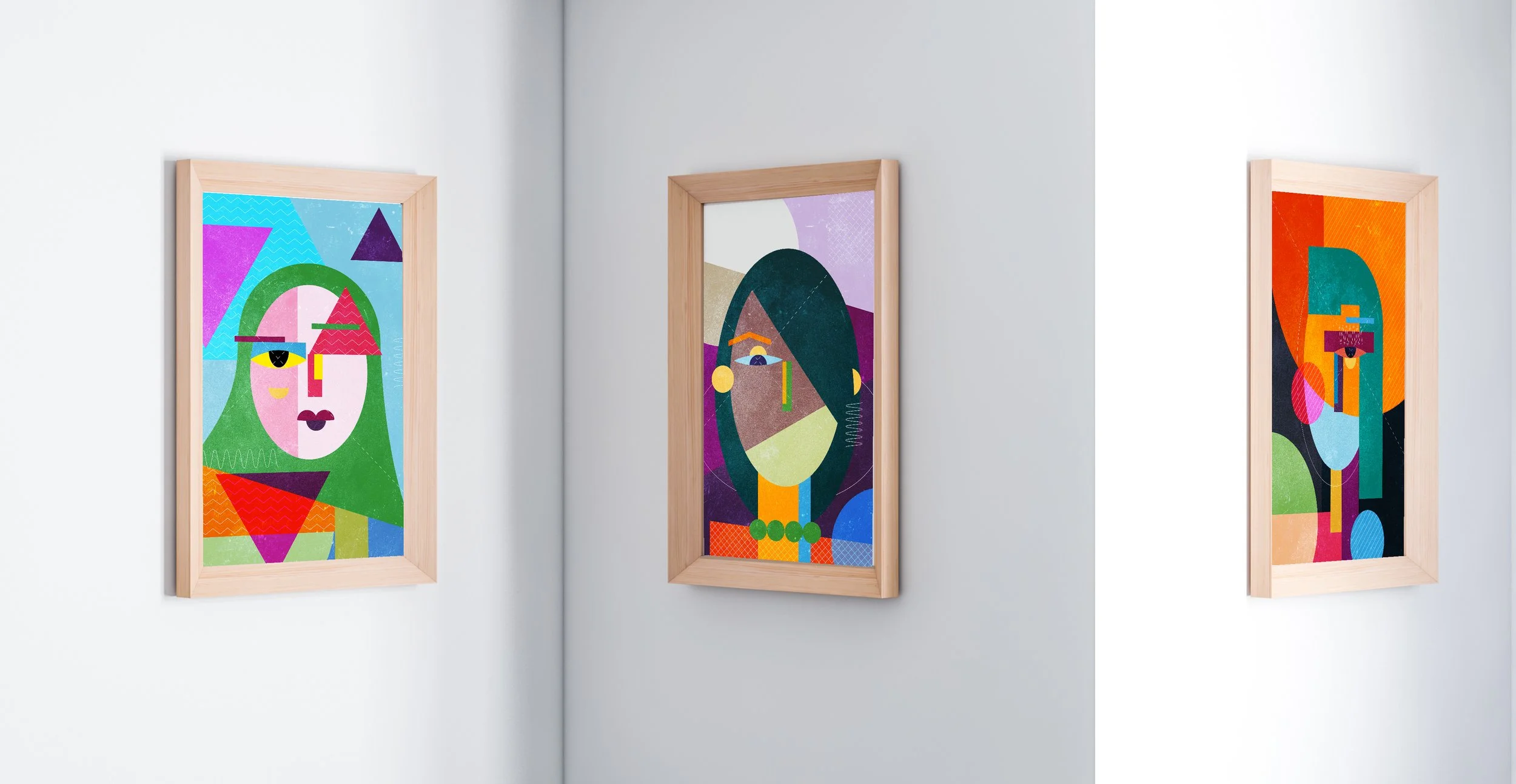 Canvas artworks (75x95cm, 75x95cm, 80x100cm) created for Channel 4’s ‘Hollyoaks’ hour-long stunt episode