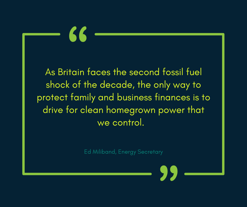 Ed Miliband quote on fossil fuels