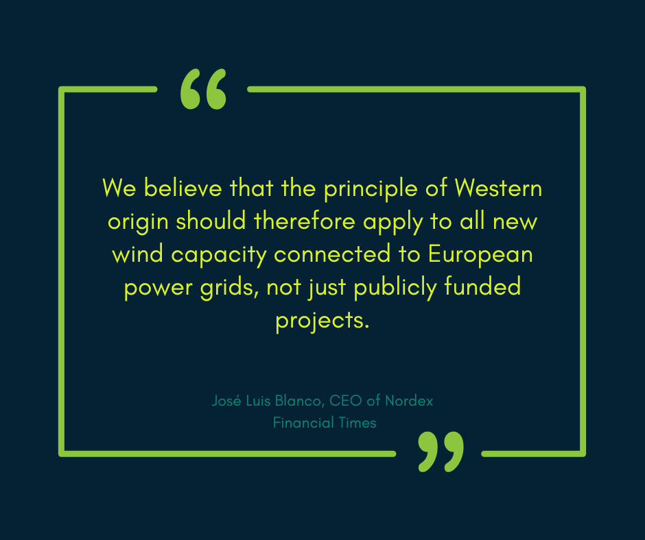 Nordex CEO quote