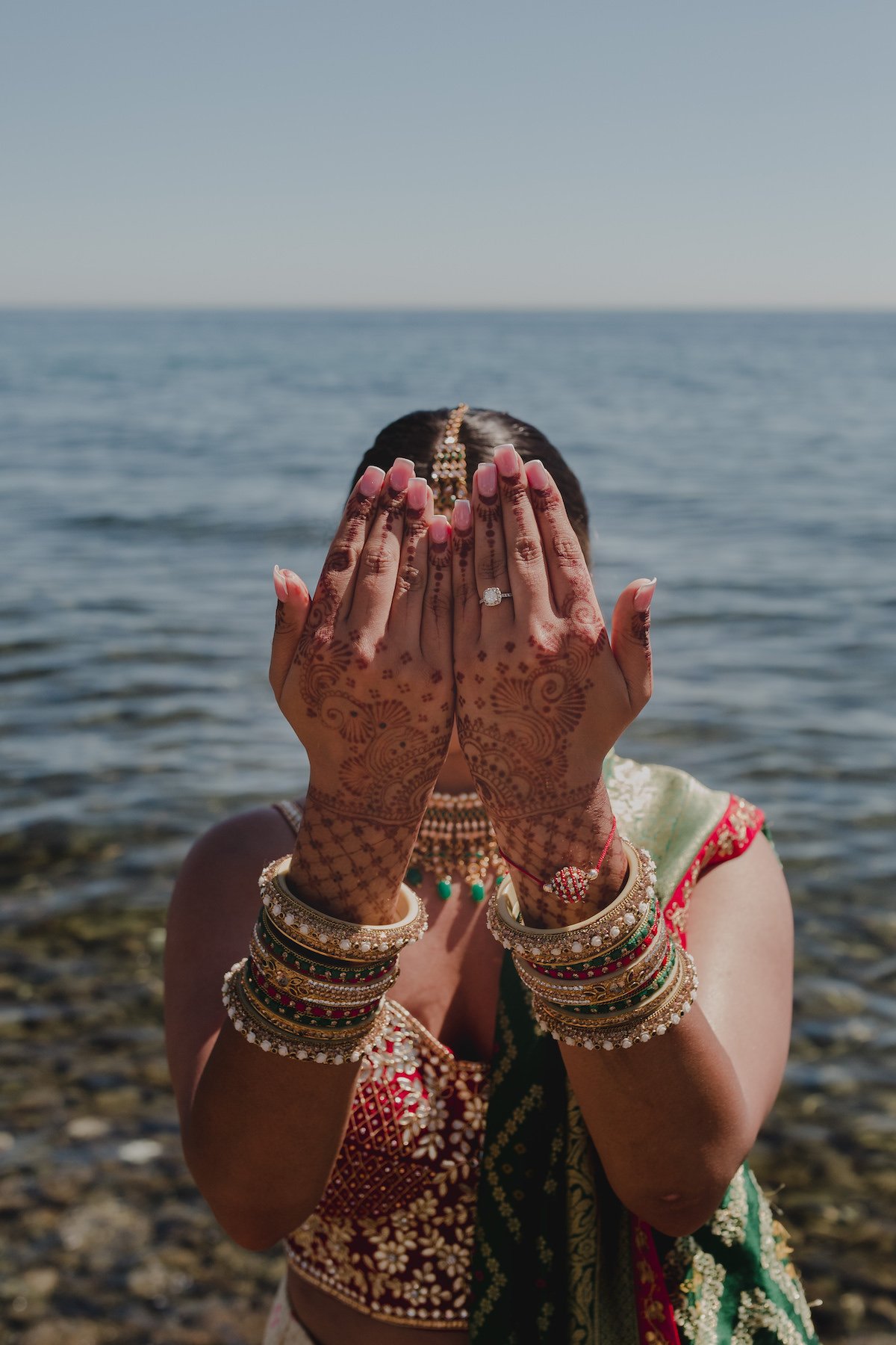 INDIAN WEDDING AT THE MEDITERRANEAN SEA