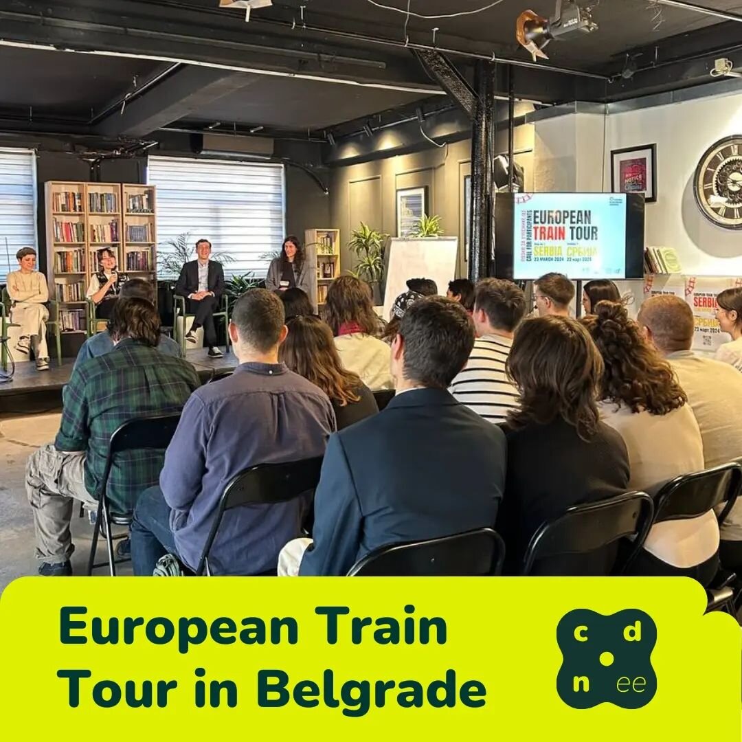 The @fyeg European Train Tour kicked-off in Belgrade with help of CDN and our MO @zelenaomladina 🚀

🟢 The event shown that the Eastern European issues are crucial for the European Union and the voices of young people from countries like Serbia need