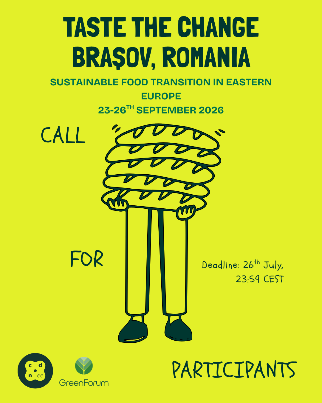 Call for Participants - Taste the Change: Sustainable Food Transition in Eastern Europe 