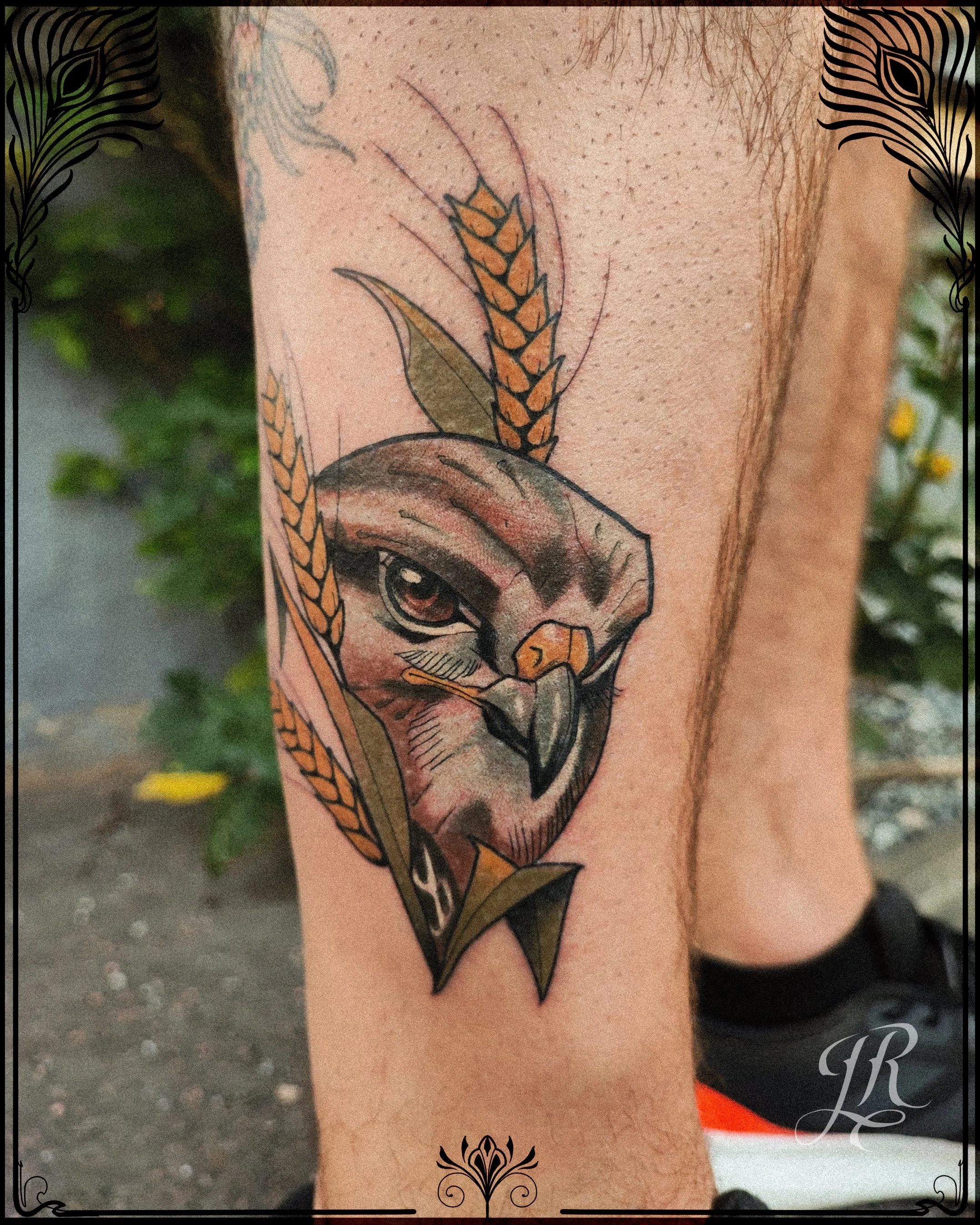 Neotraditional, tatuering, Kungälv tatuering, Göteborg tatuering, Jönköping, Örebro, Svensk färgglad  tatuering, oldschool tattoo, liten tatuering,färgglad  tatuering, colour tattoo, kolorowy tatuaż, foodog, japanese tattoo