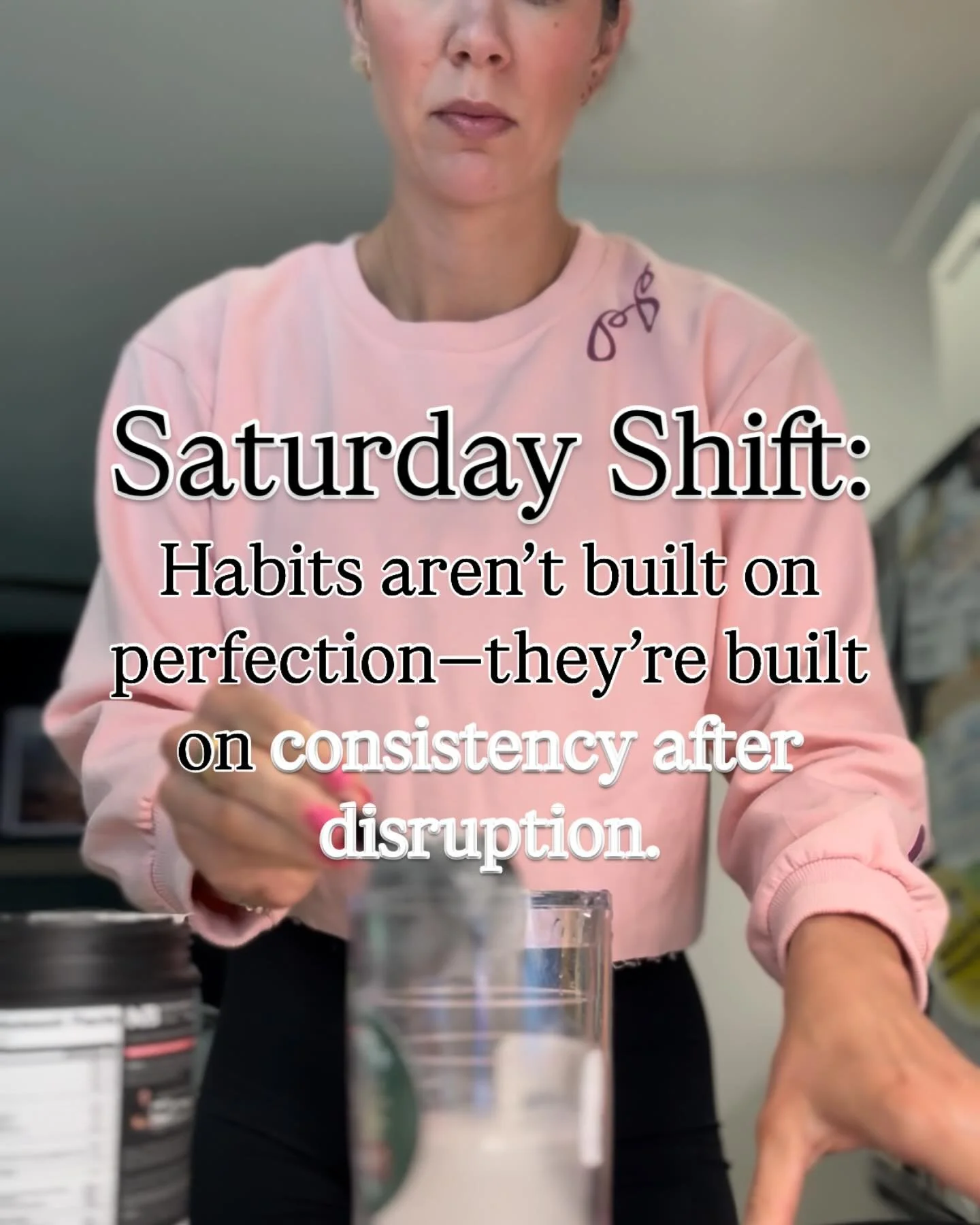 Missing a day doesn&rsquo;t mean you&rsquo;ve failed.
Habits aren&rsquo;t built on perfection&mdash;they&rsquo;re built on consistency after disruption.

Speaking of disruption&hellip; it&rsquo;s obviously not Saturday when I&rsquo;m posting this, bu