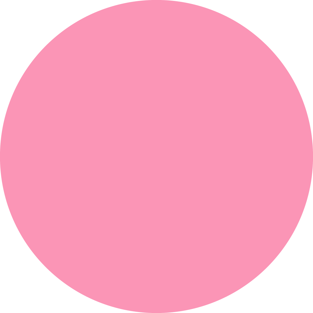 Cercle rose clair sur fond noir.