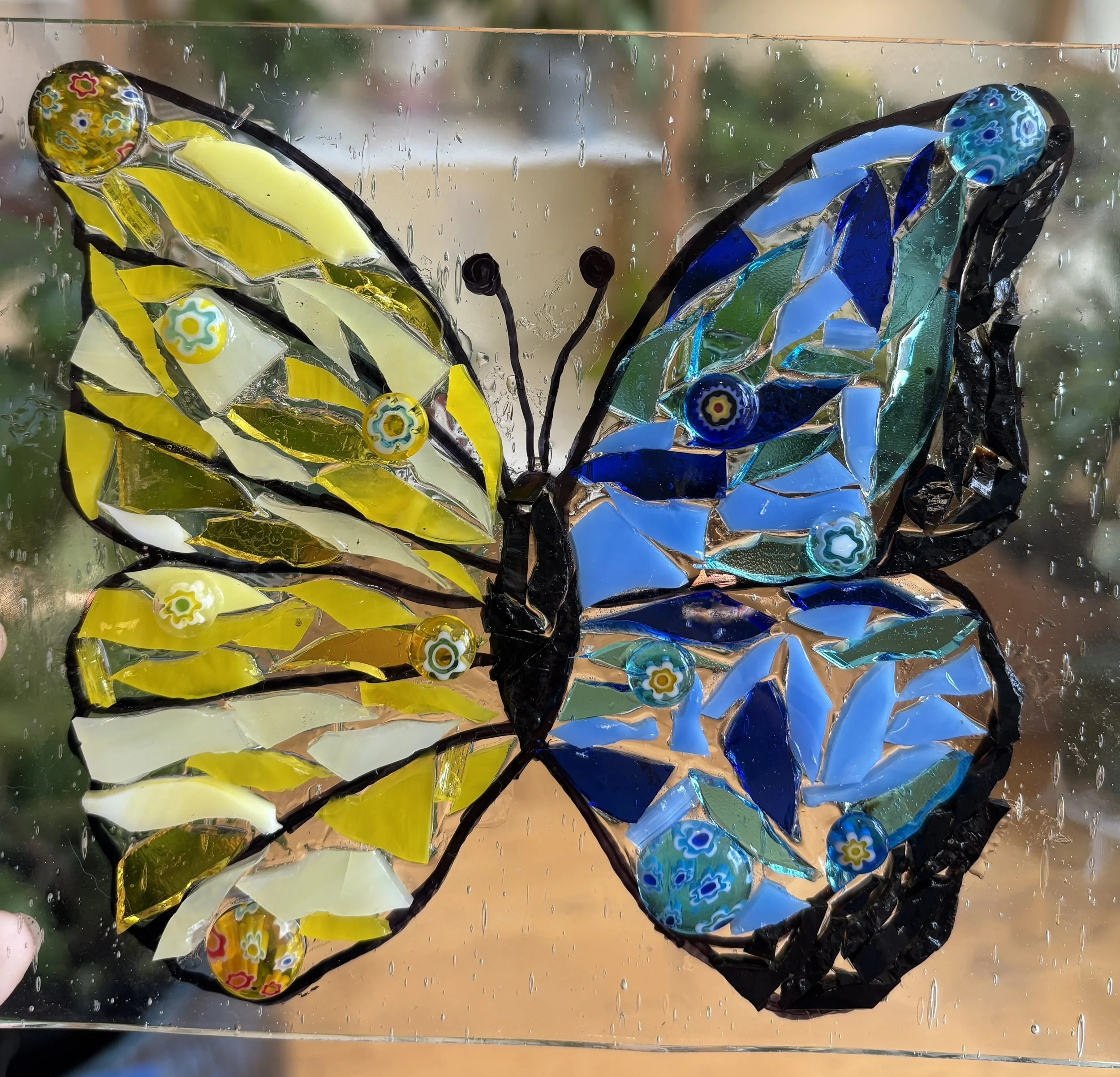 Glass on Glass Mosaic Butterfly Workshop