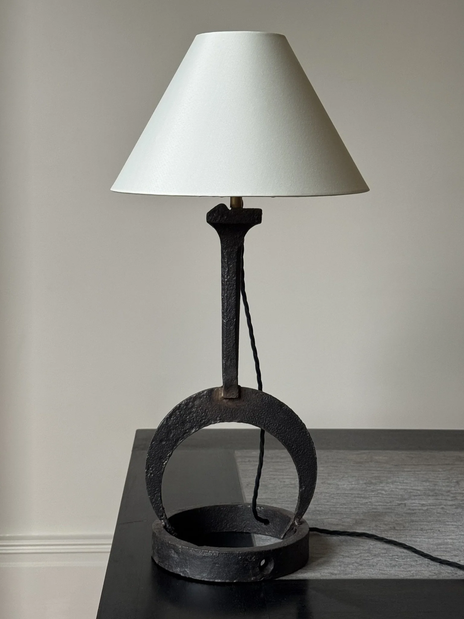 French Iron Table Lamp