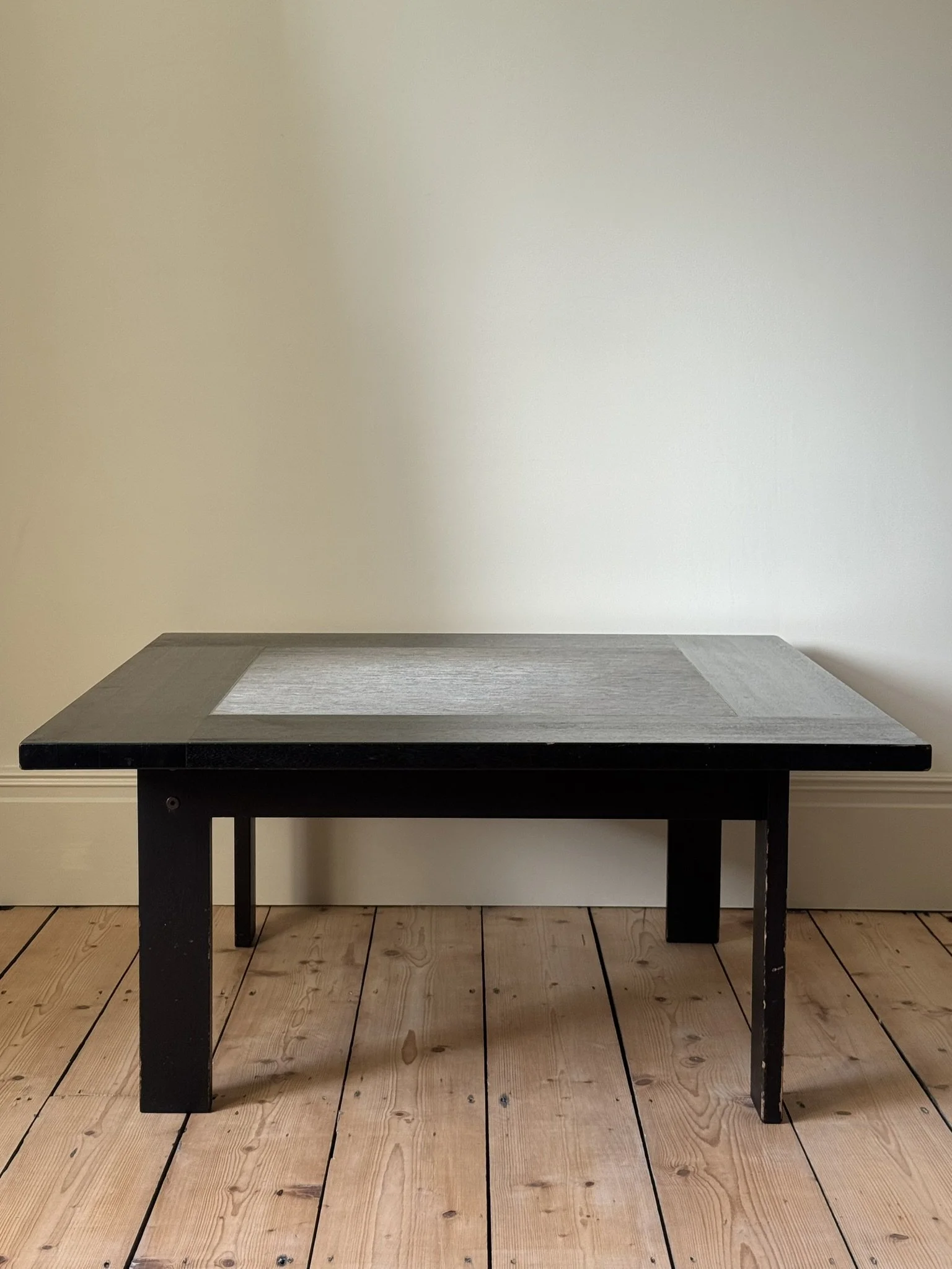 Ebonised Ash and Stone Coffee Table