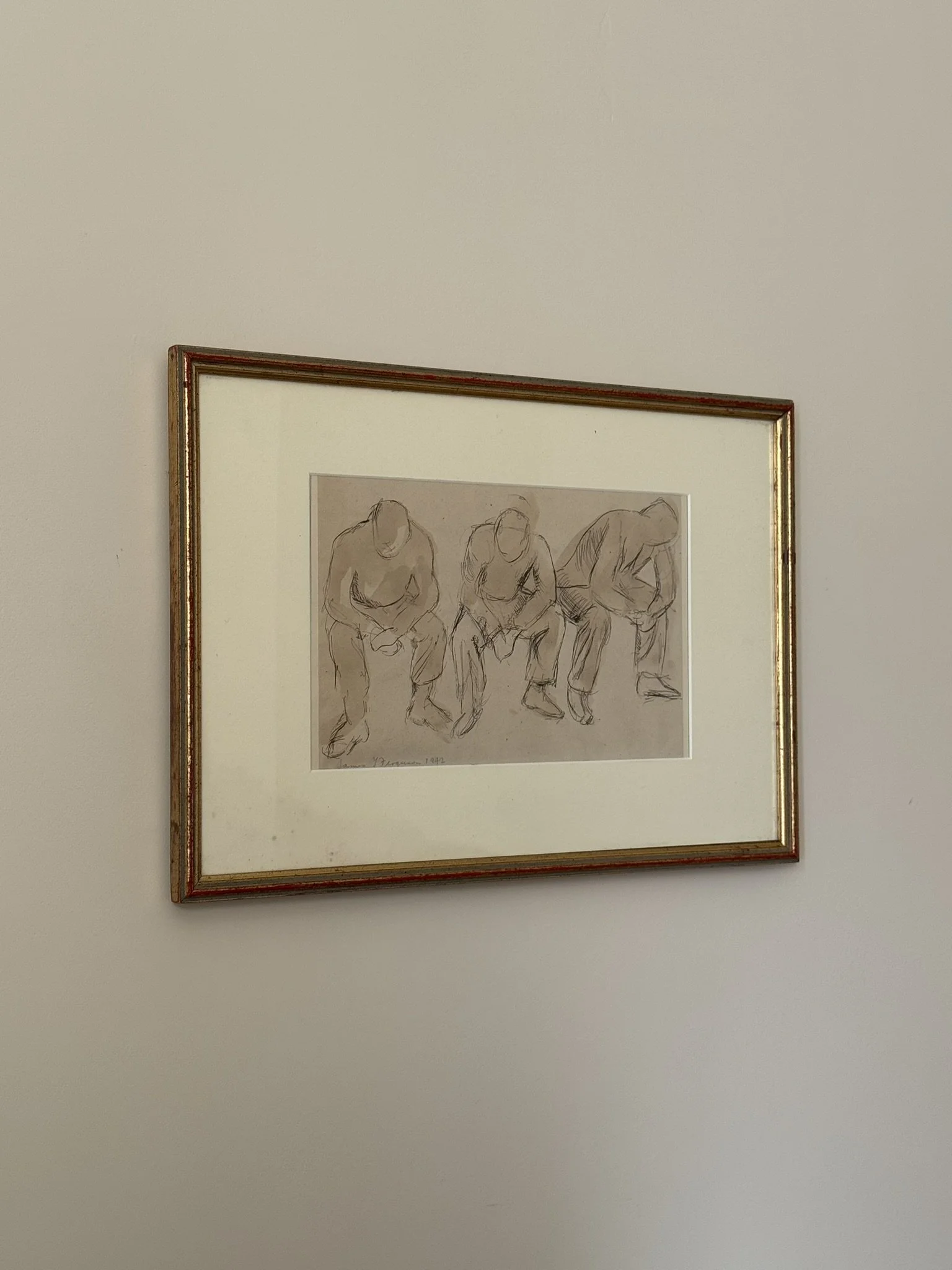 Seated Male Study by James T. Ferguson 1942