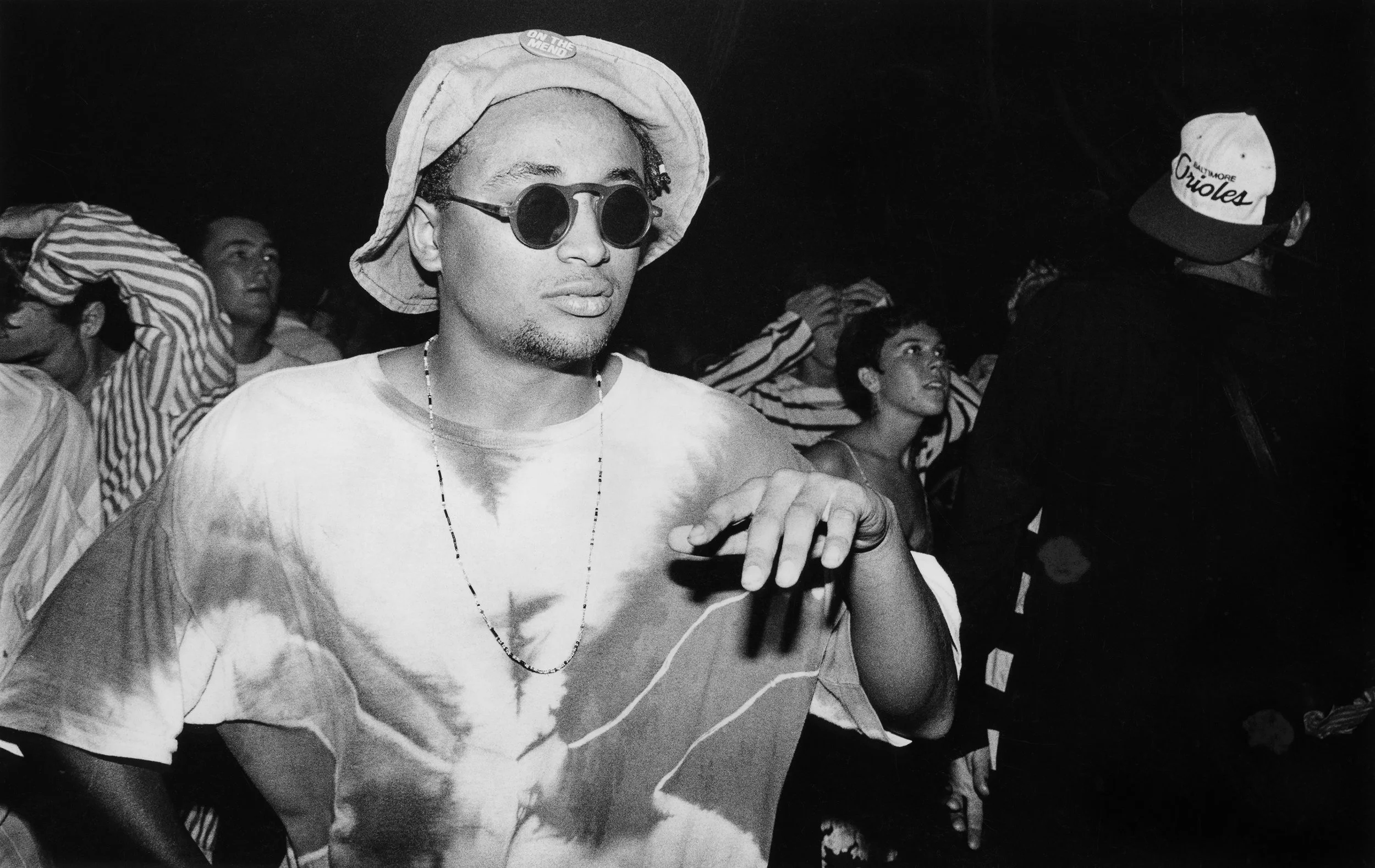 Photograph by Tony Davis. On The Mend, Datura Rave, Nottingham 1991