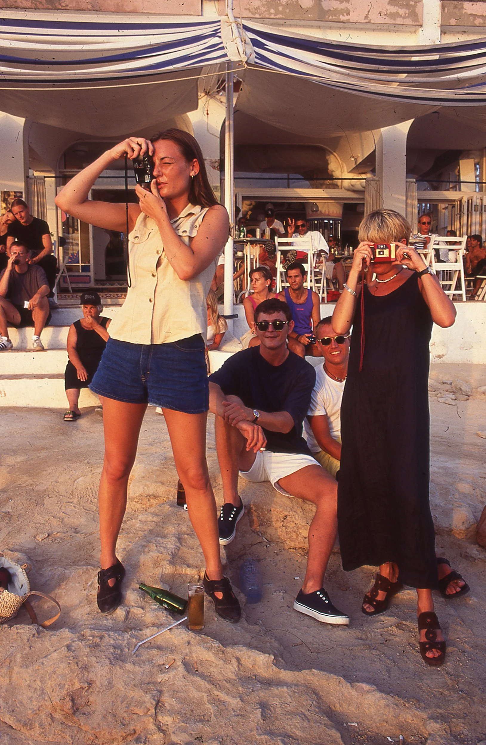 Photograph by Tony Davis. Holiday Snaps, Café del Mar, Ibiza 1994