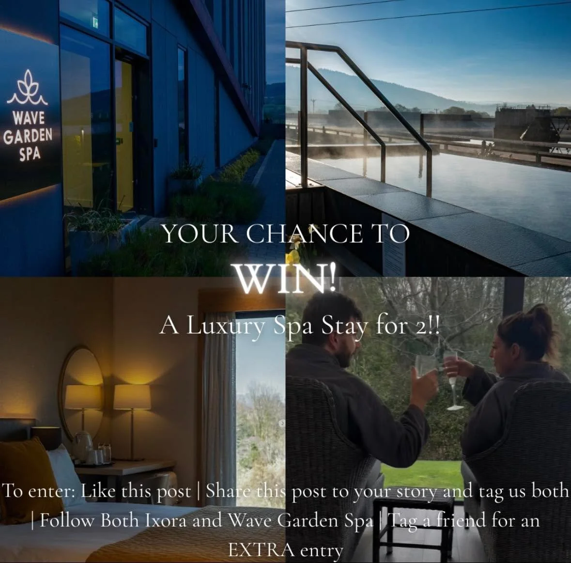 🌸 MOTHER&rsquo;S DAY GIVEAWAY 🌸

To celebrate Mother&rsquo;s Day we&rsquo;re giving one lucky winner the chance to WIN a luxury spa stay for 2! ✨

Prize includes:
💗 1 night stay with breakfast
💗 2 hours spa access per person
💗 A 25-minute treatm